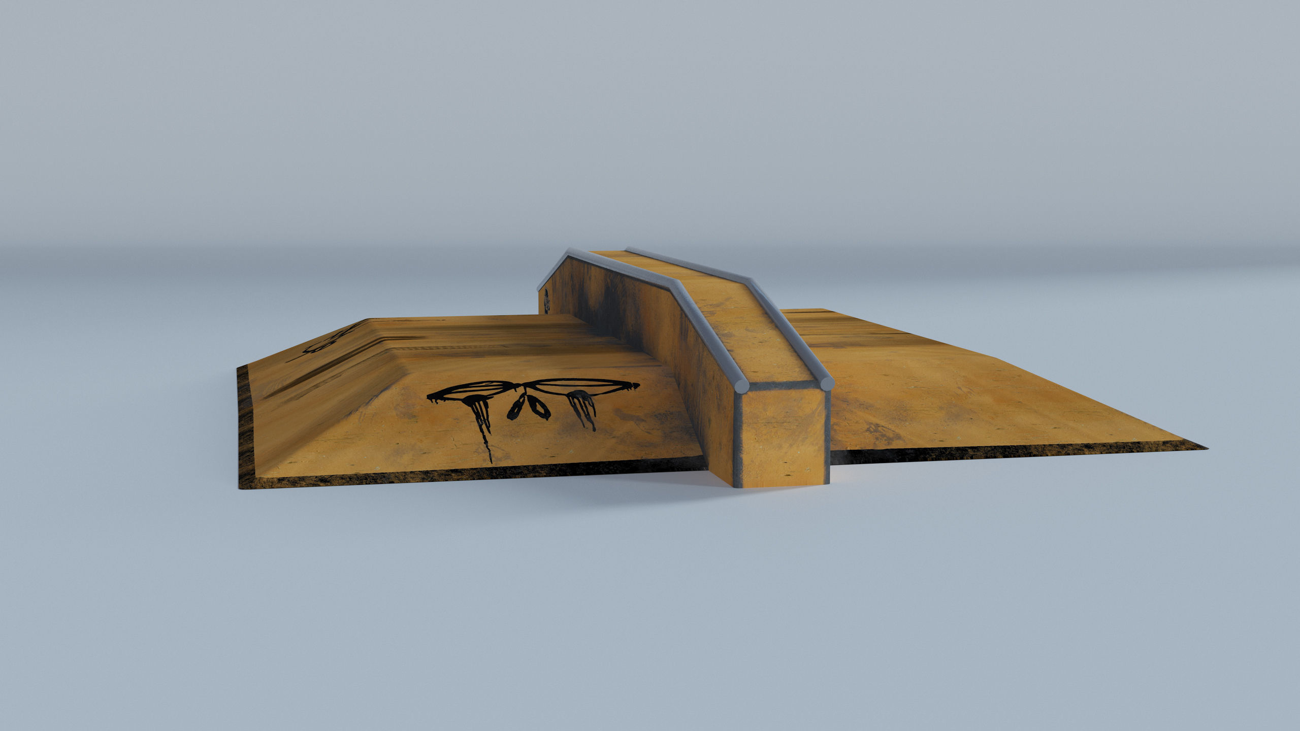 Skate Park Low-poly 3D model_25