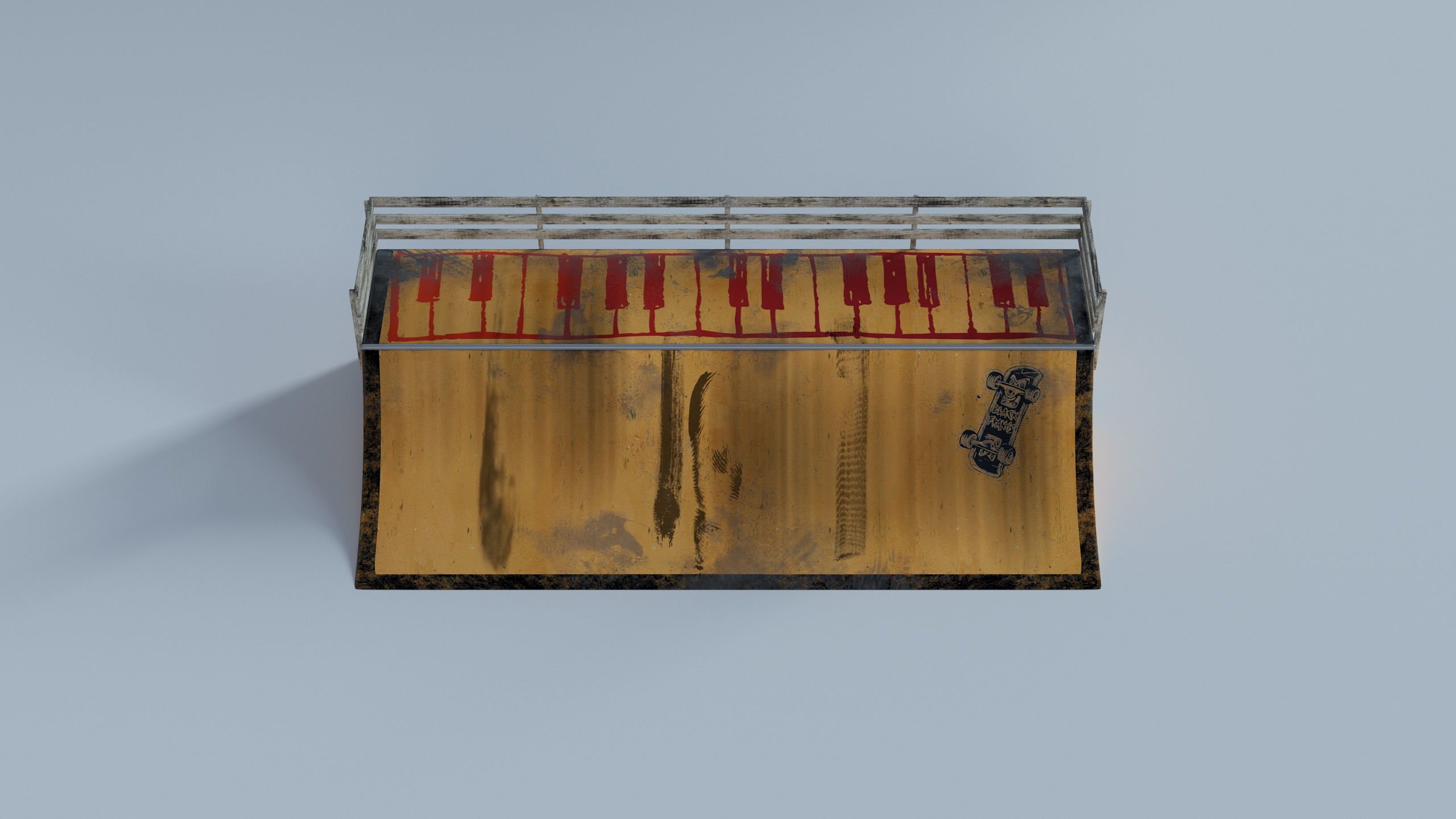 Skate Park Low-poly 3D model_60