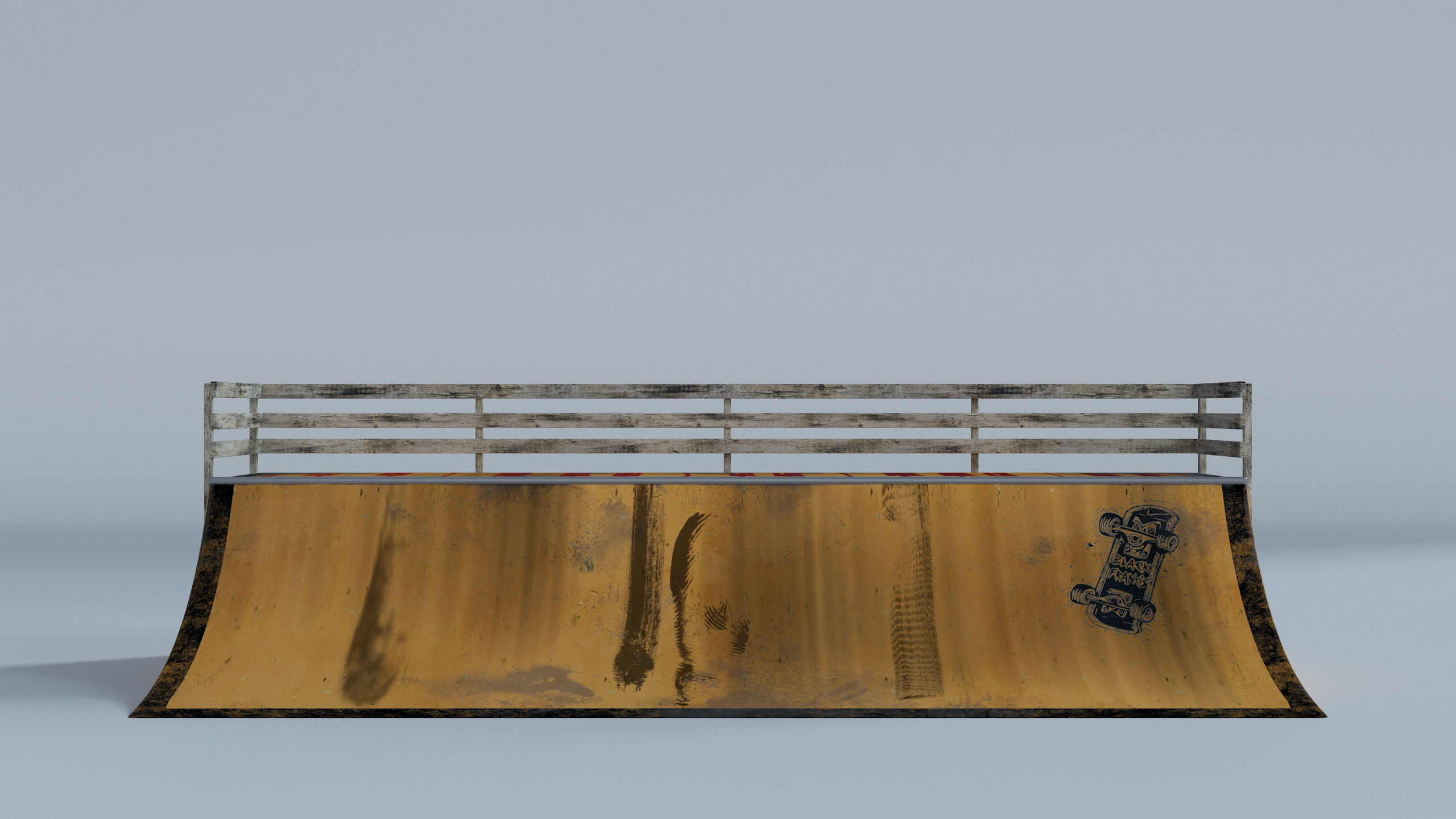 Skate Park Low-poly 3D model_63