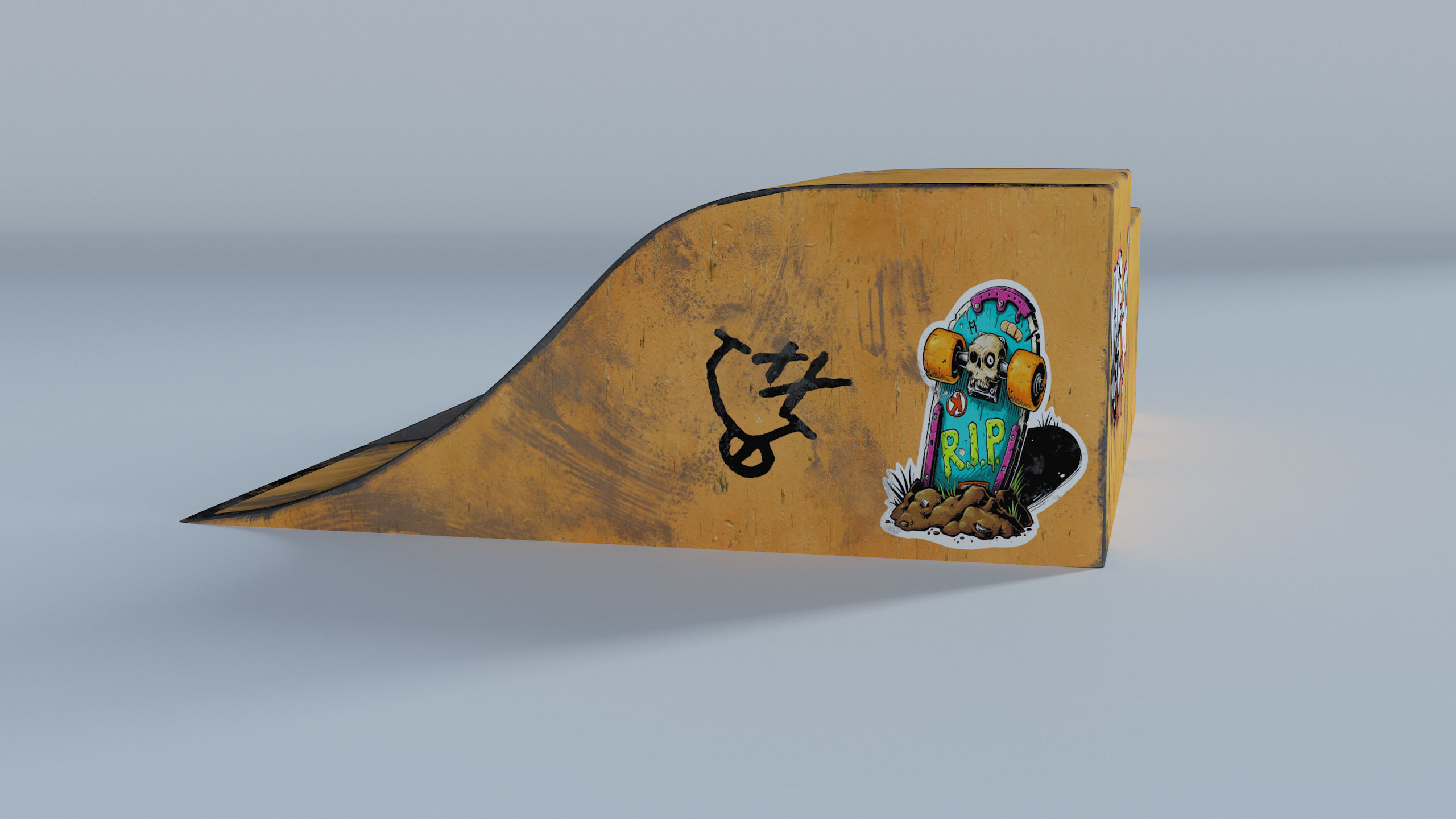 Skate Park Low-poly 3D model_45