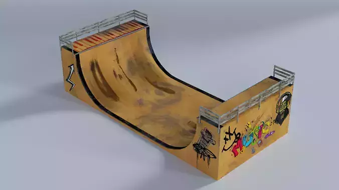 Skate Park Low-poly 3D model