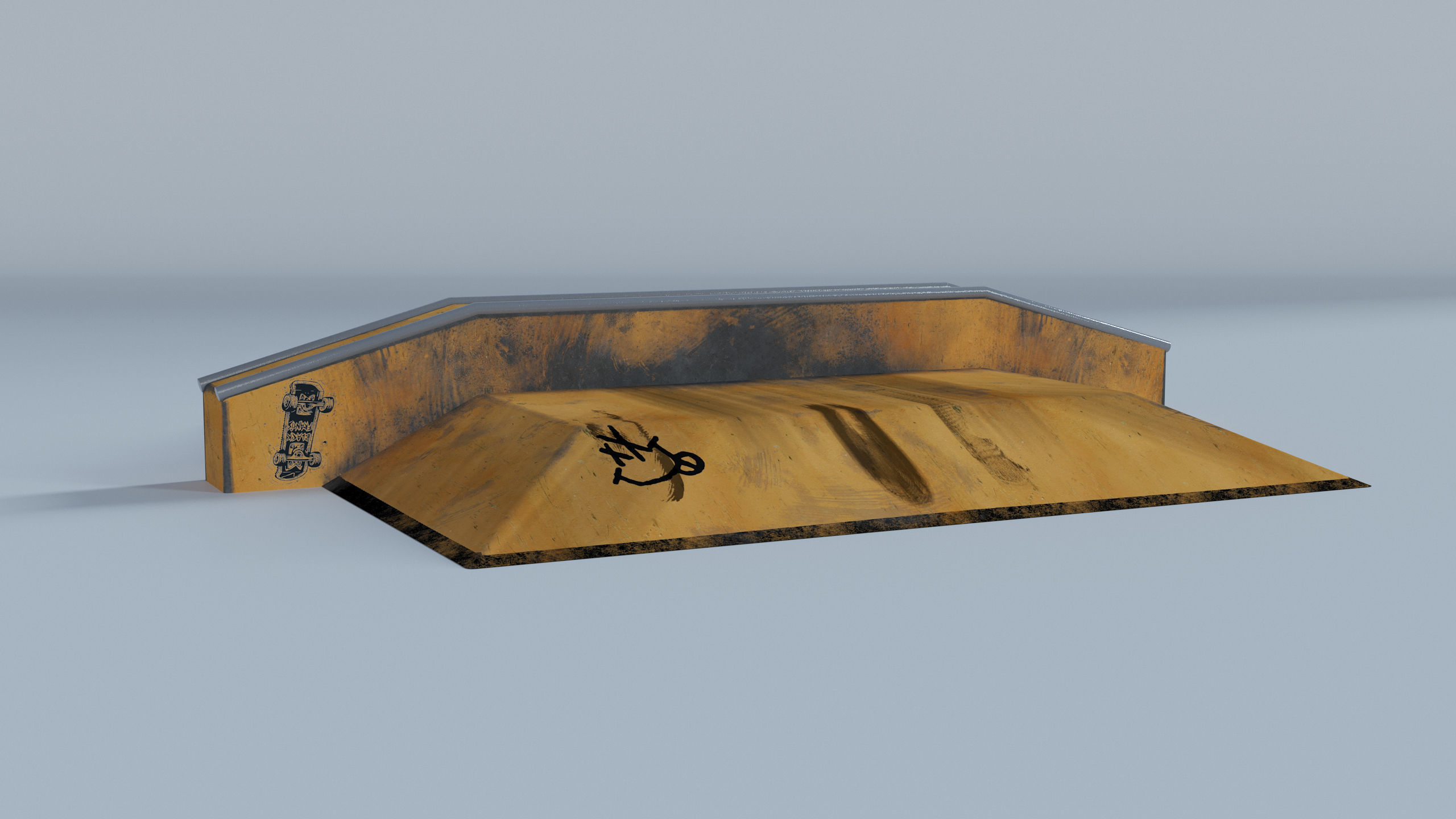 Skate Park Low-poly 3D model_18