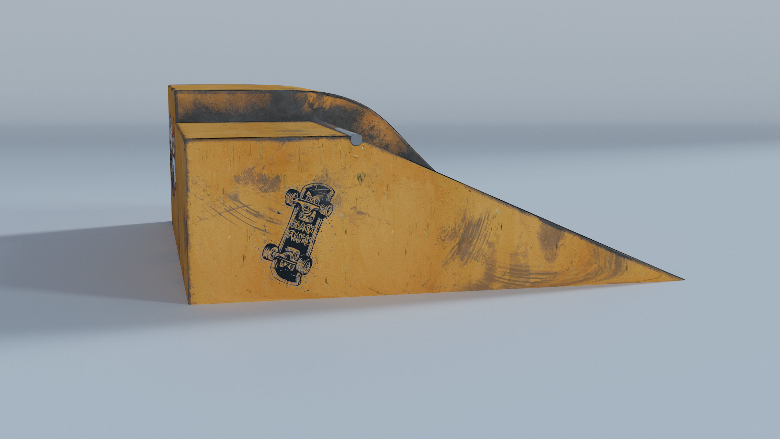 Skate Park Low-poly 3D model_47