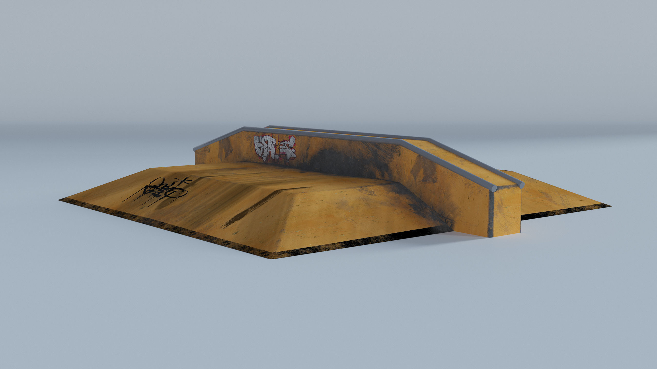 Skate Park Low-poly 3D model_24