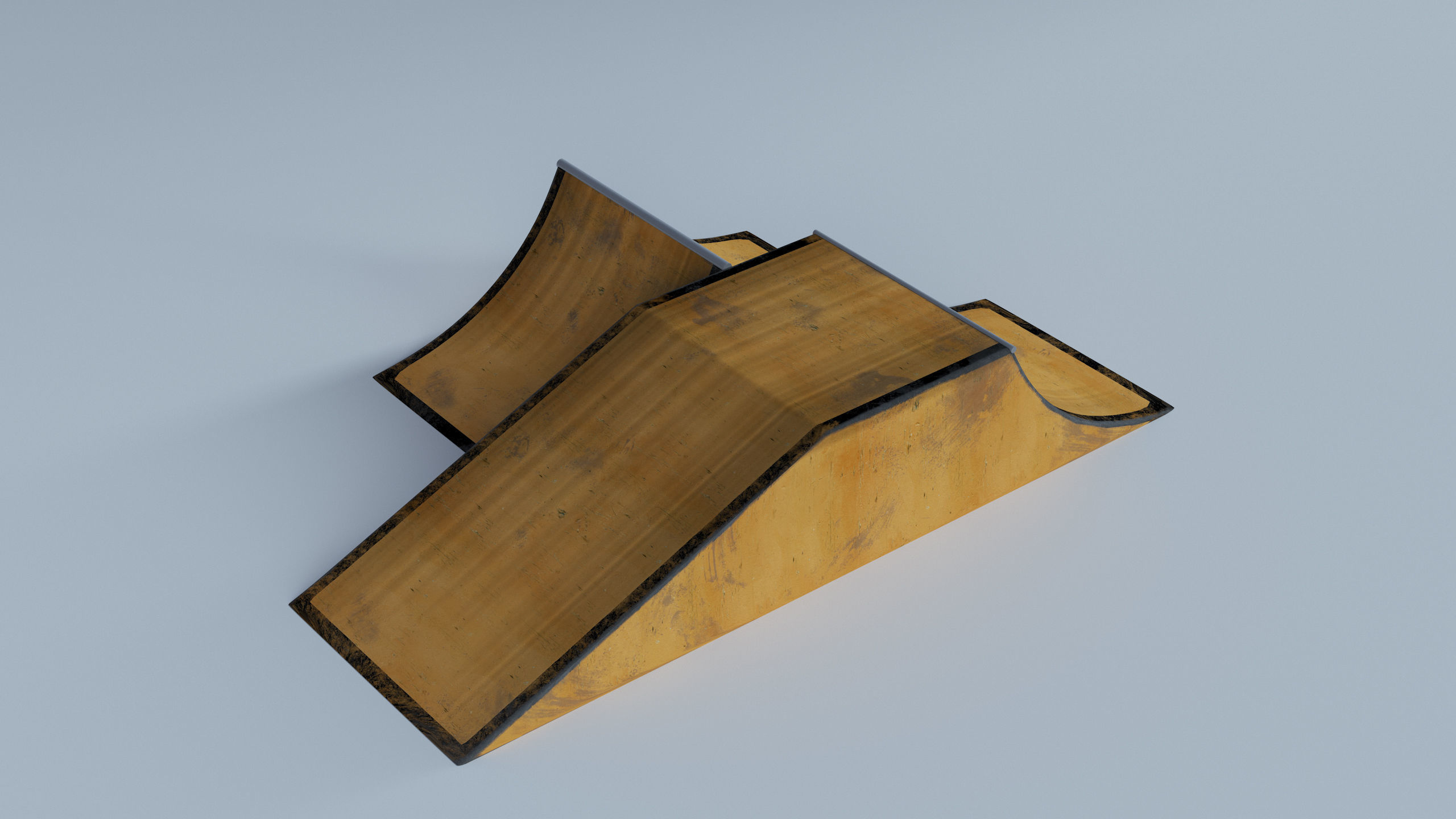 Skate Park Low-poly 3D model_65