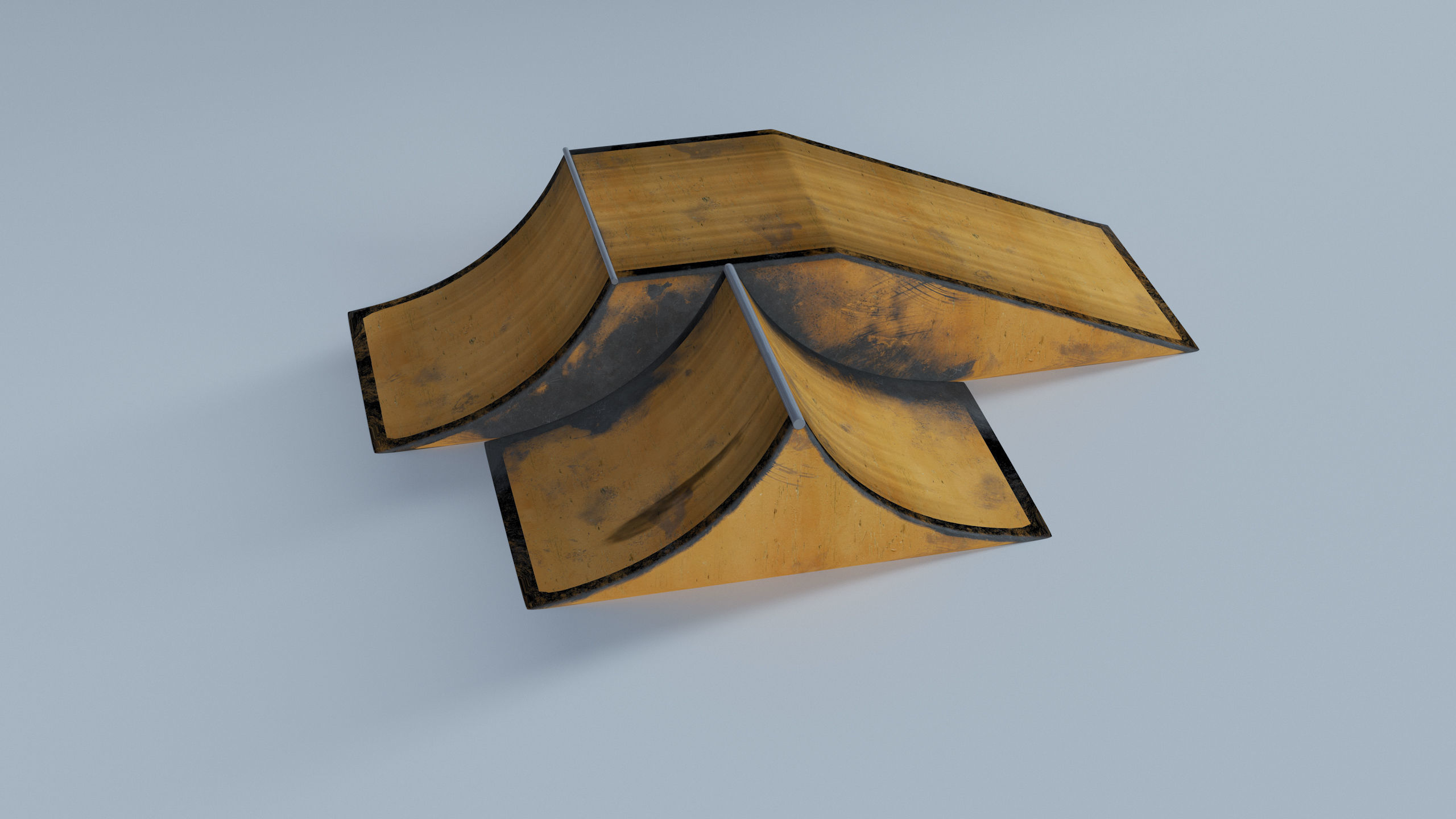 Skate Park Low-poly 3D model_69
