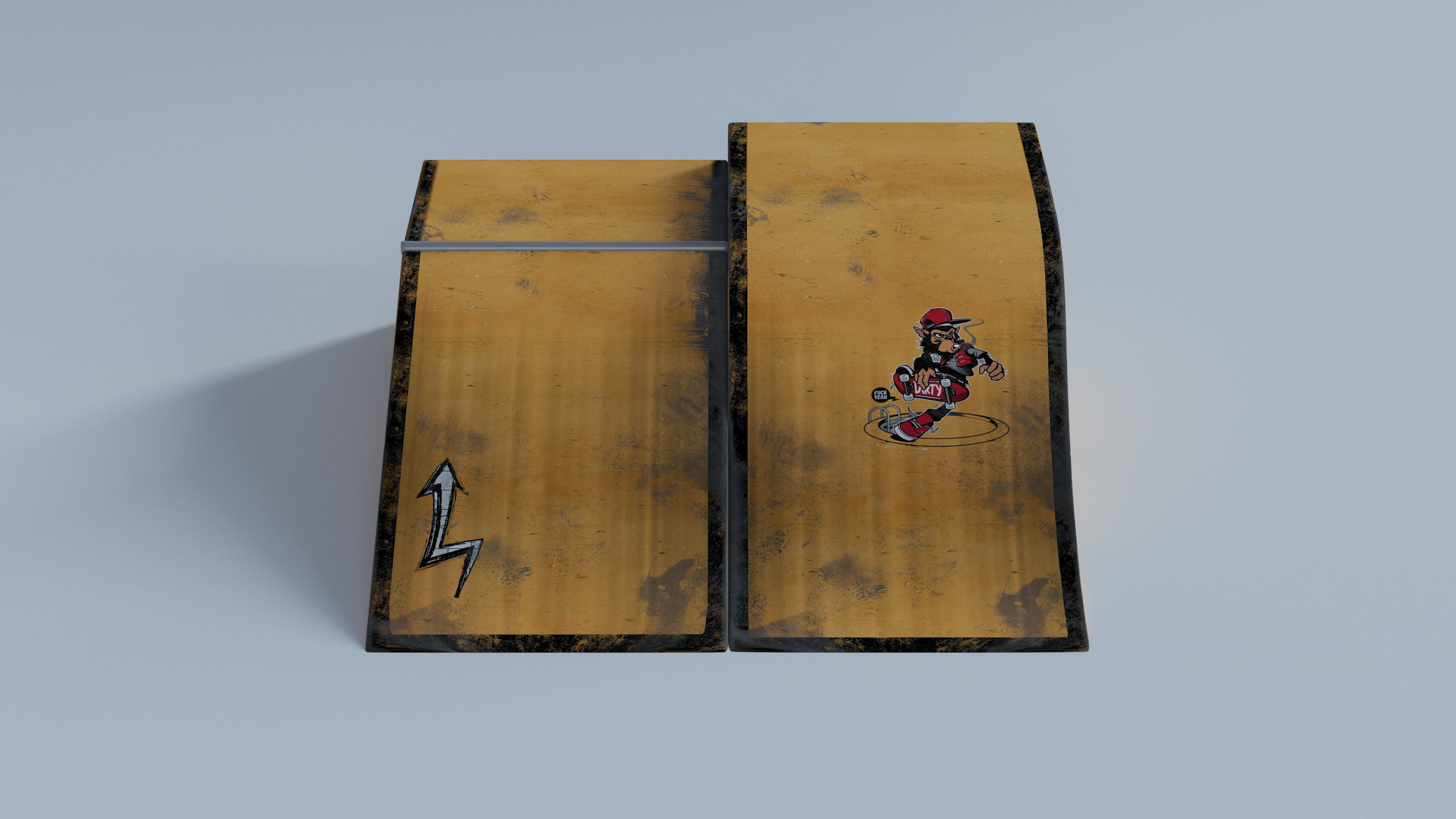 Skate Park Low-poly 3D model_43