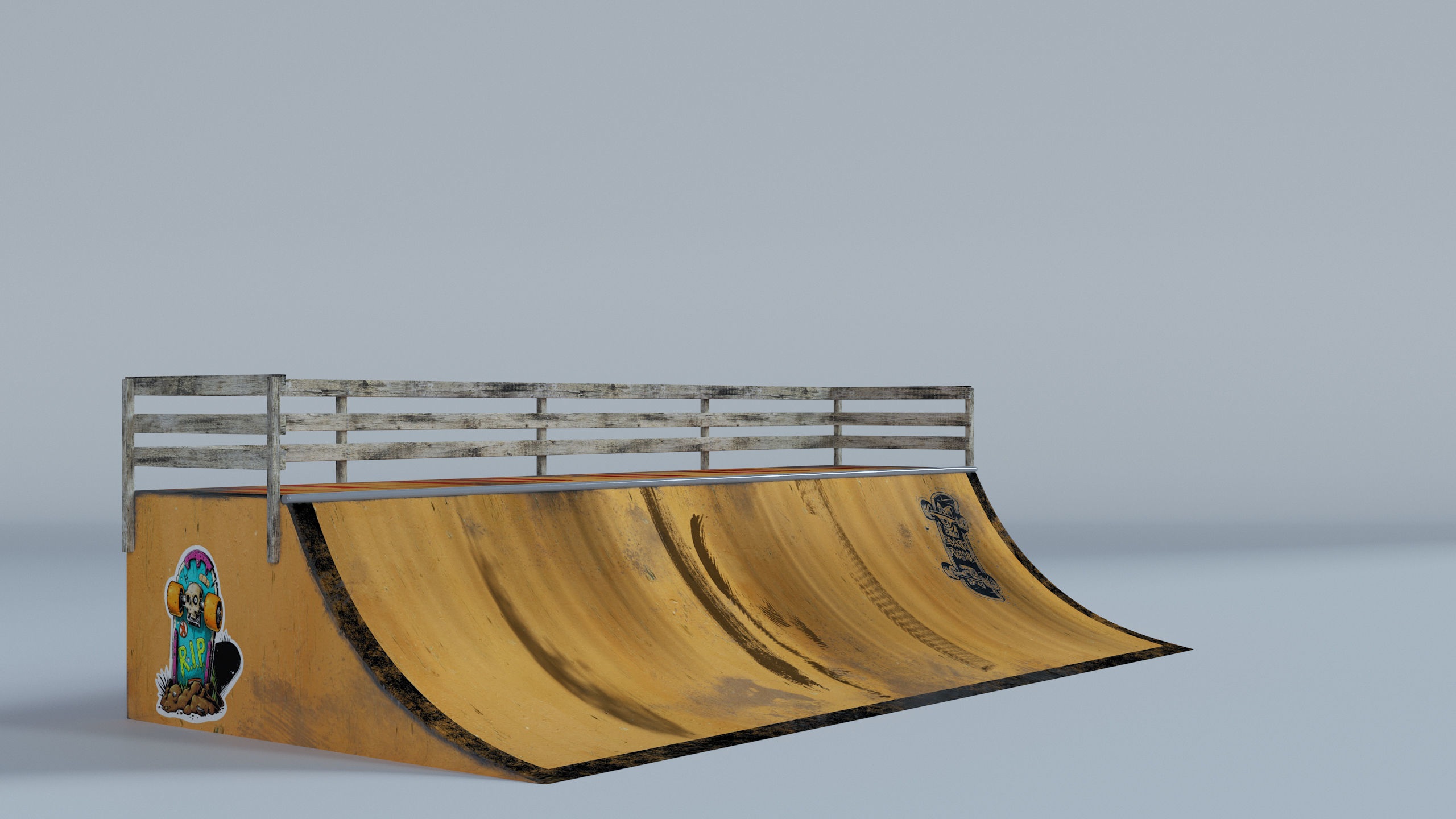 Skate Park Low-poly 3D model_64