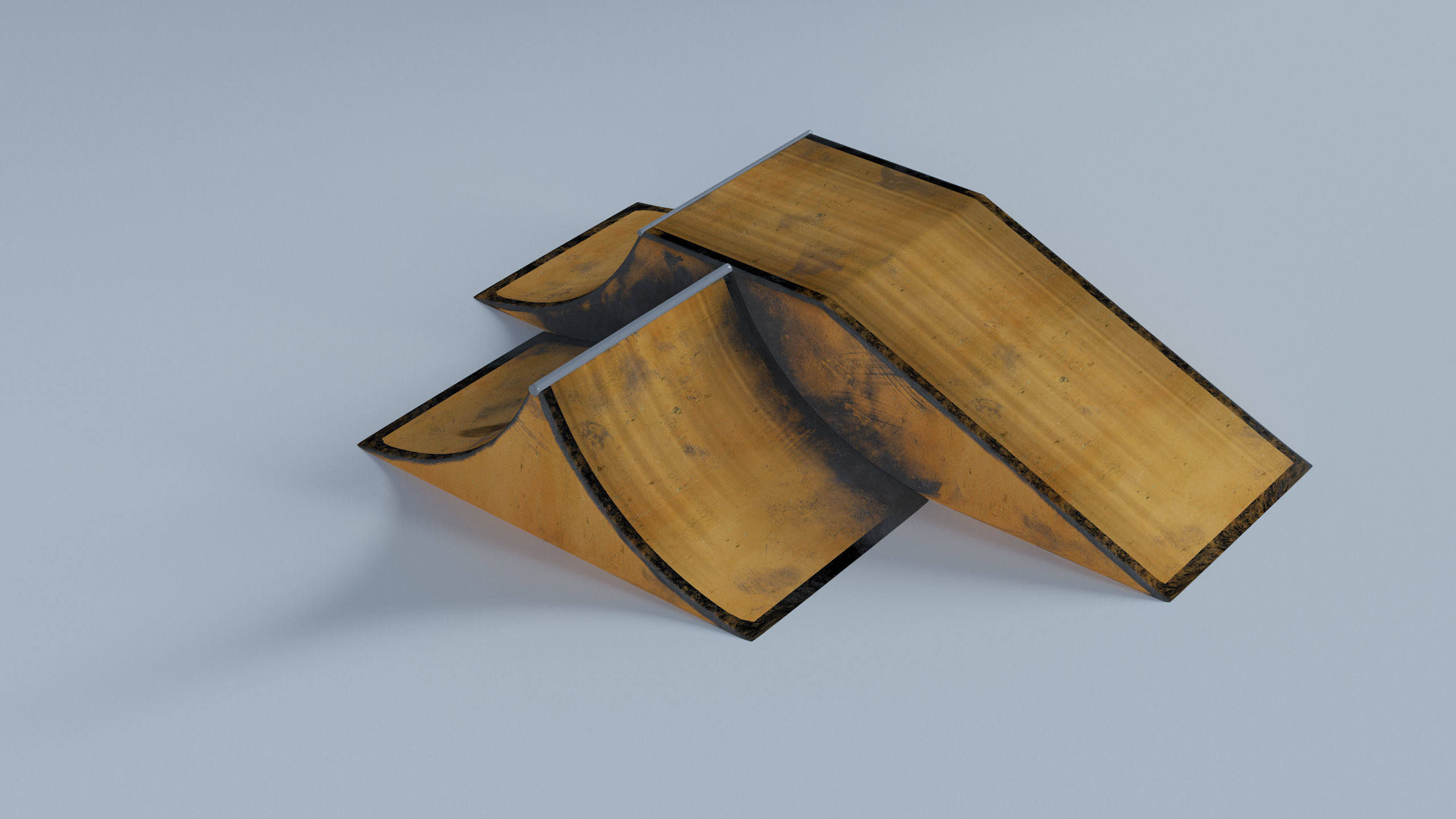 Skate Park Low-poly 3D model_70