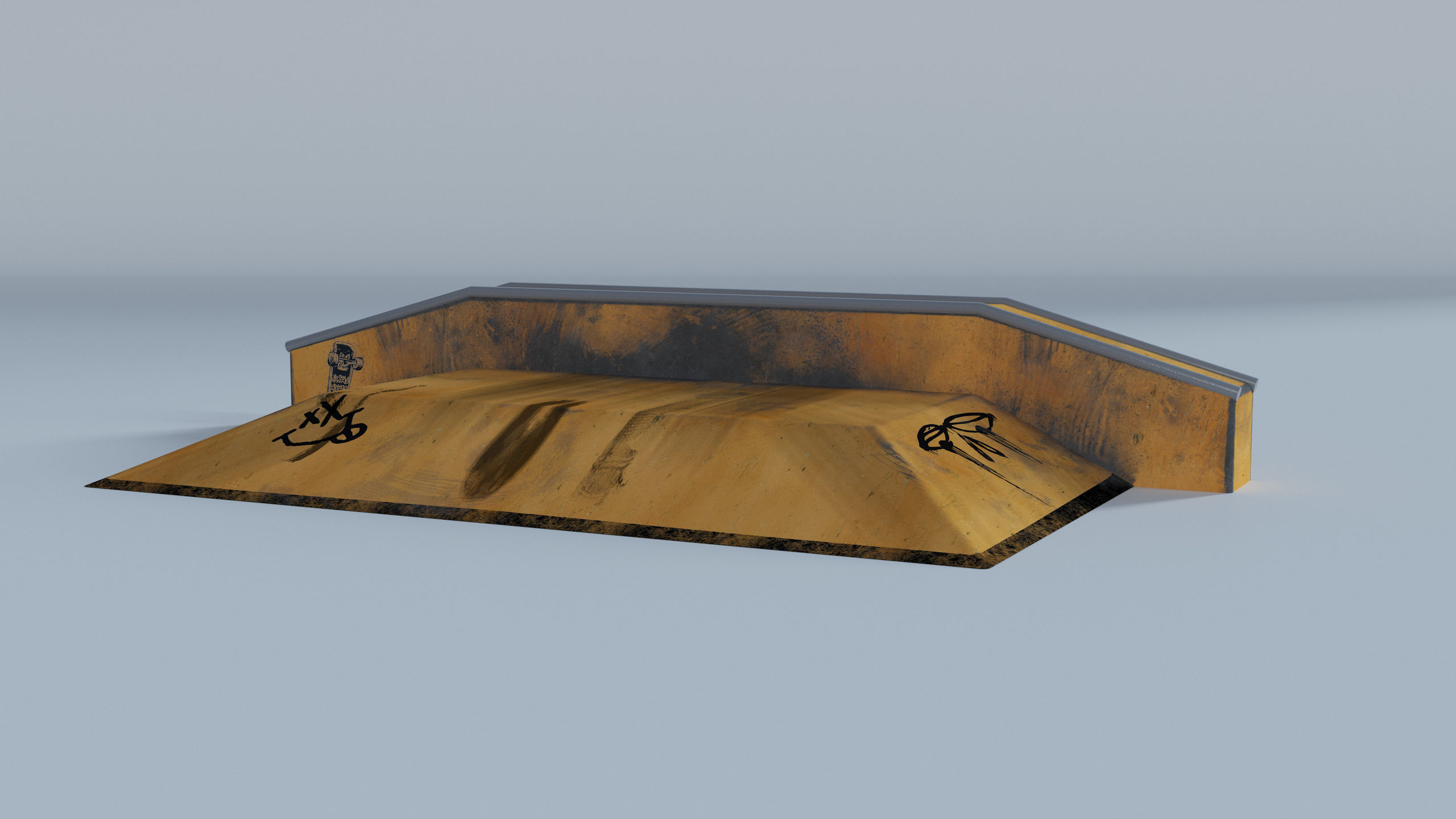Skate Park Low-poly 3D model_23