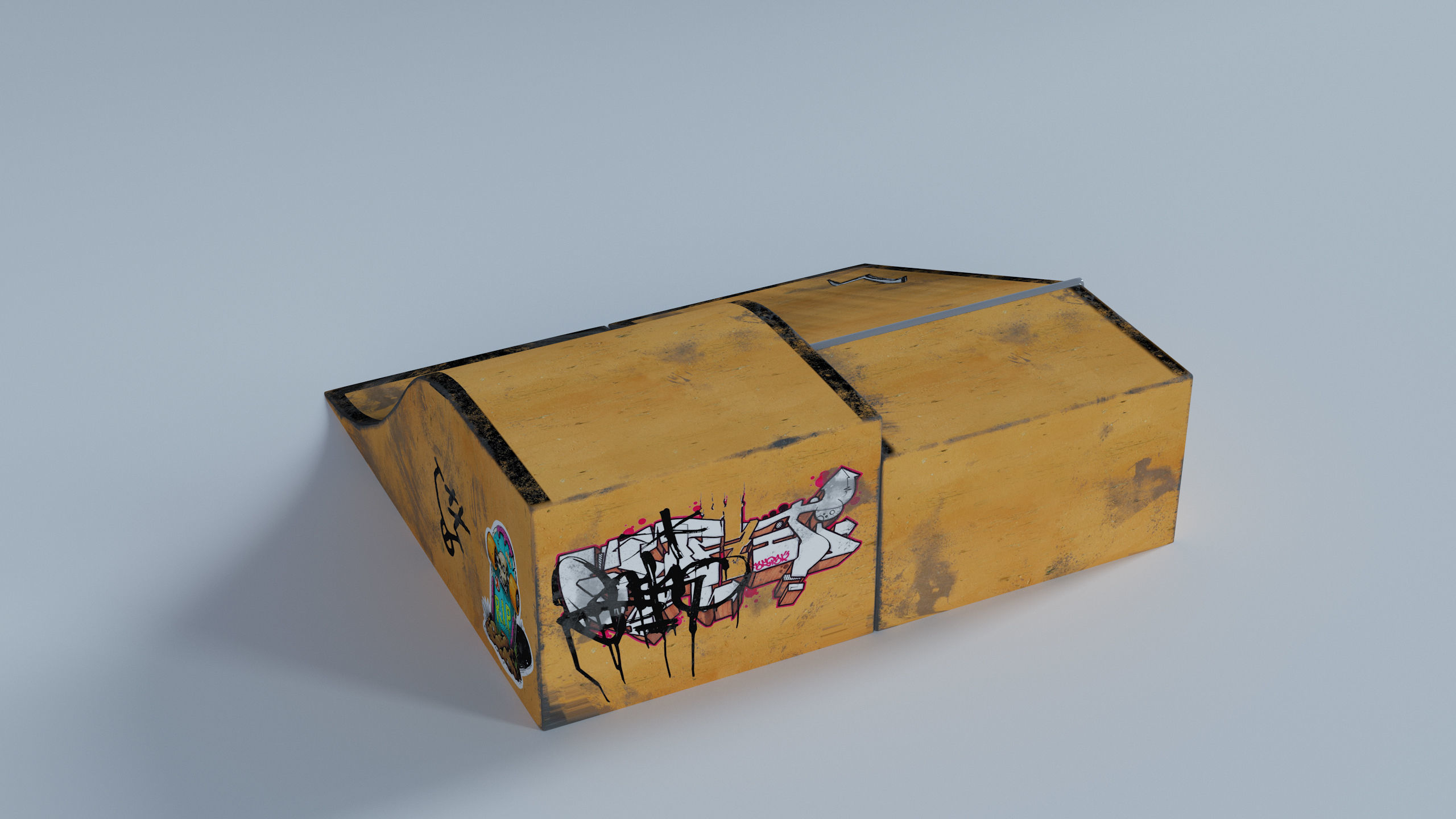 Skate Park Low-poly 3D model_39