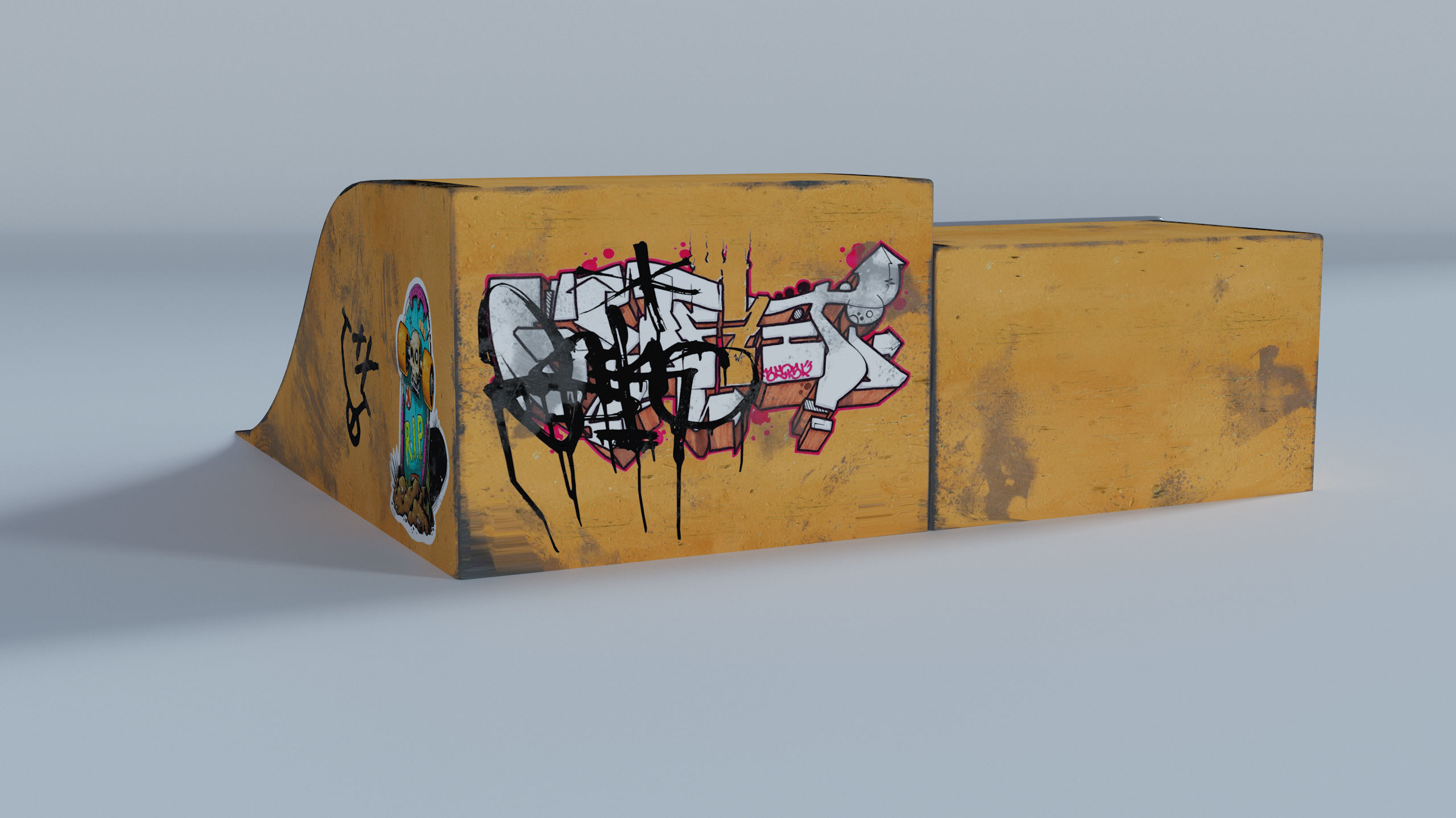 Skate Park Low-poly 3D model_46