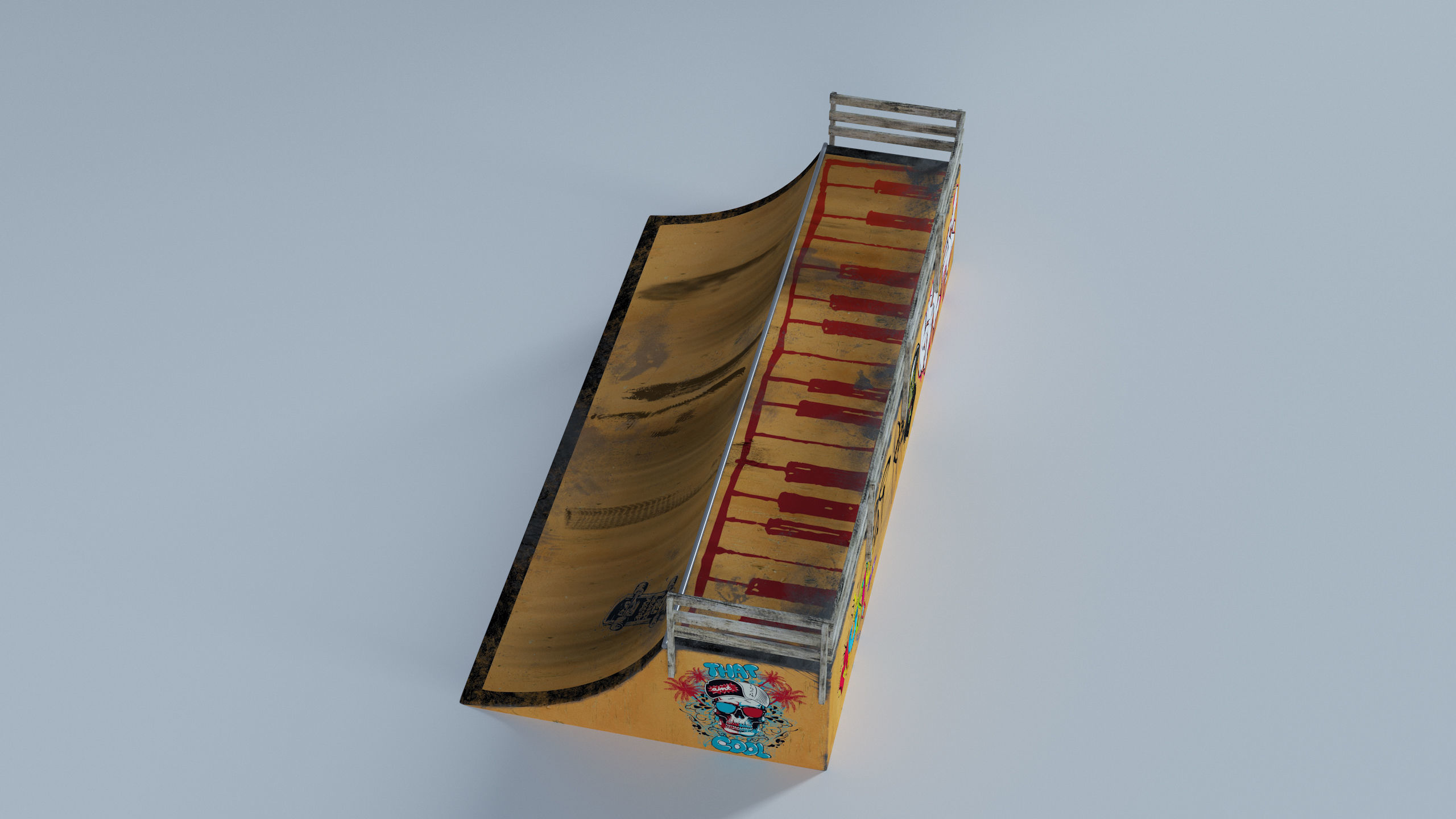 Skate Park Low-poly 3D model_51