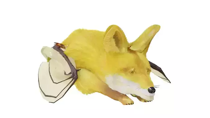 Fantasy Golden Crowned-Flying Fox 3D model