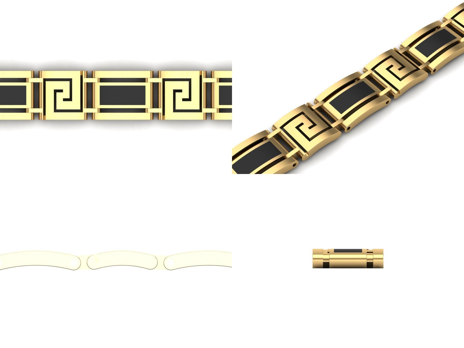 Bracelet od13 3D print model_4