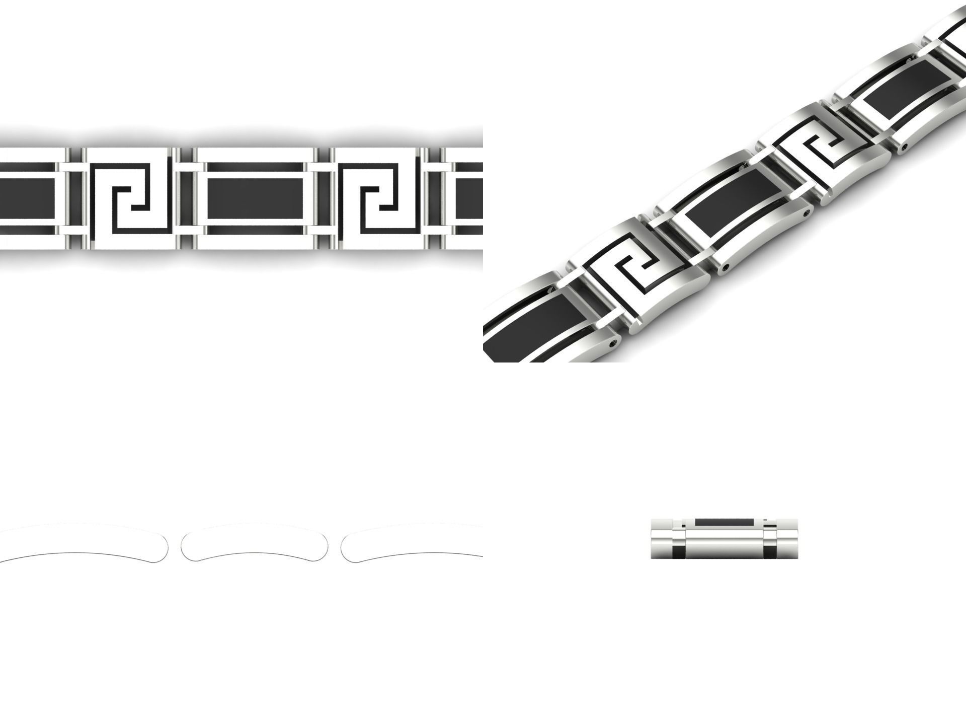 Bracelet od13 3D print model_5