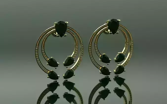 Earring Drop Loops - Jewelry 3D - BR-156 3D print model