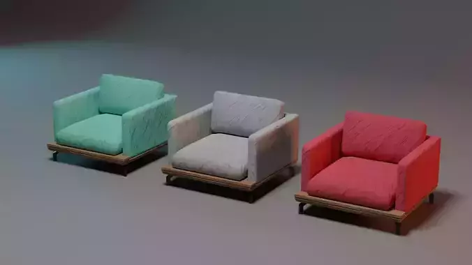 ArmChair Model teal chair