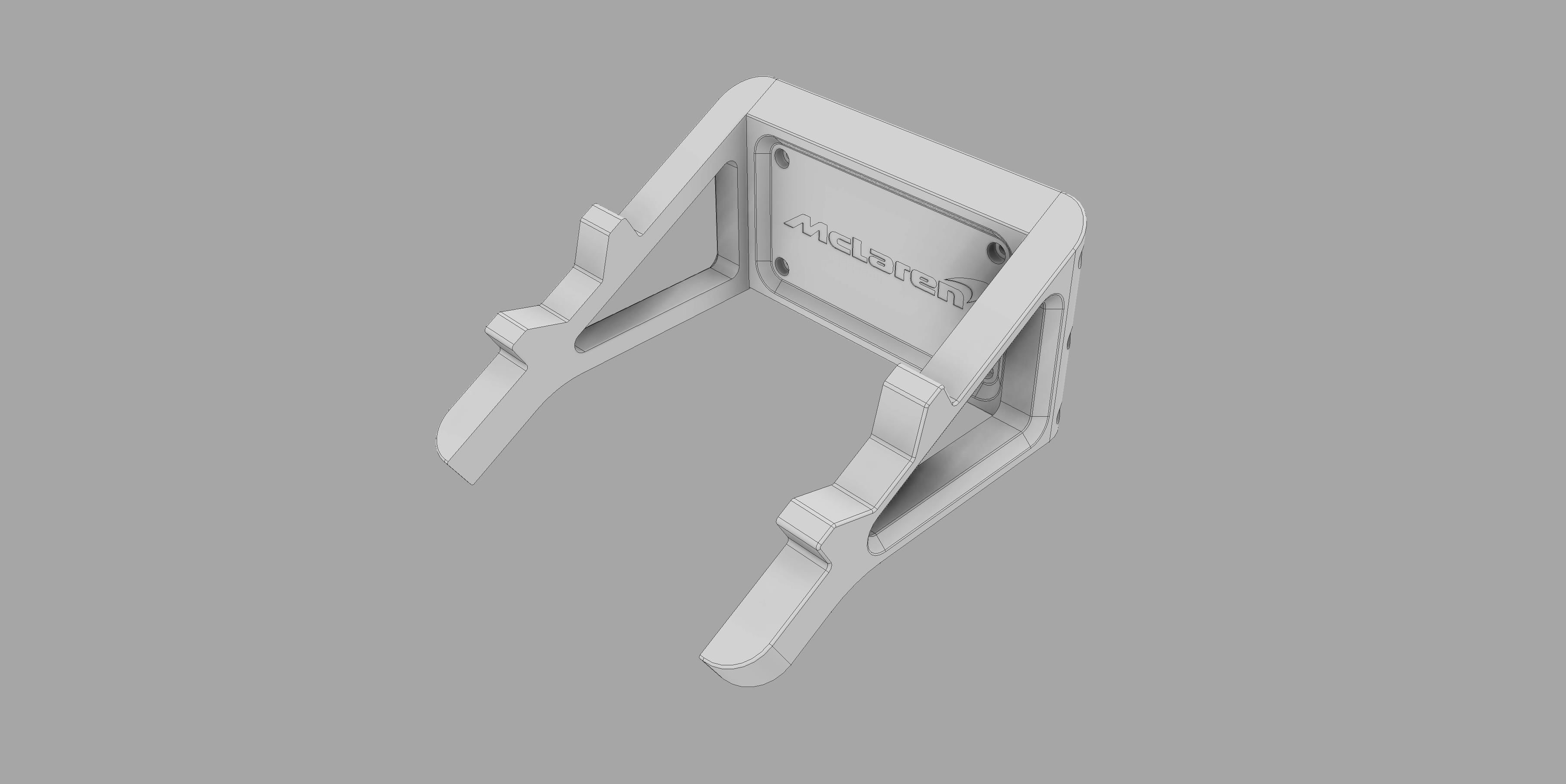 Mclaren F1 Lego wall mount 3D print model_4