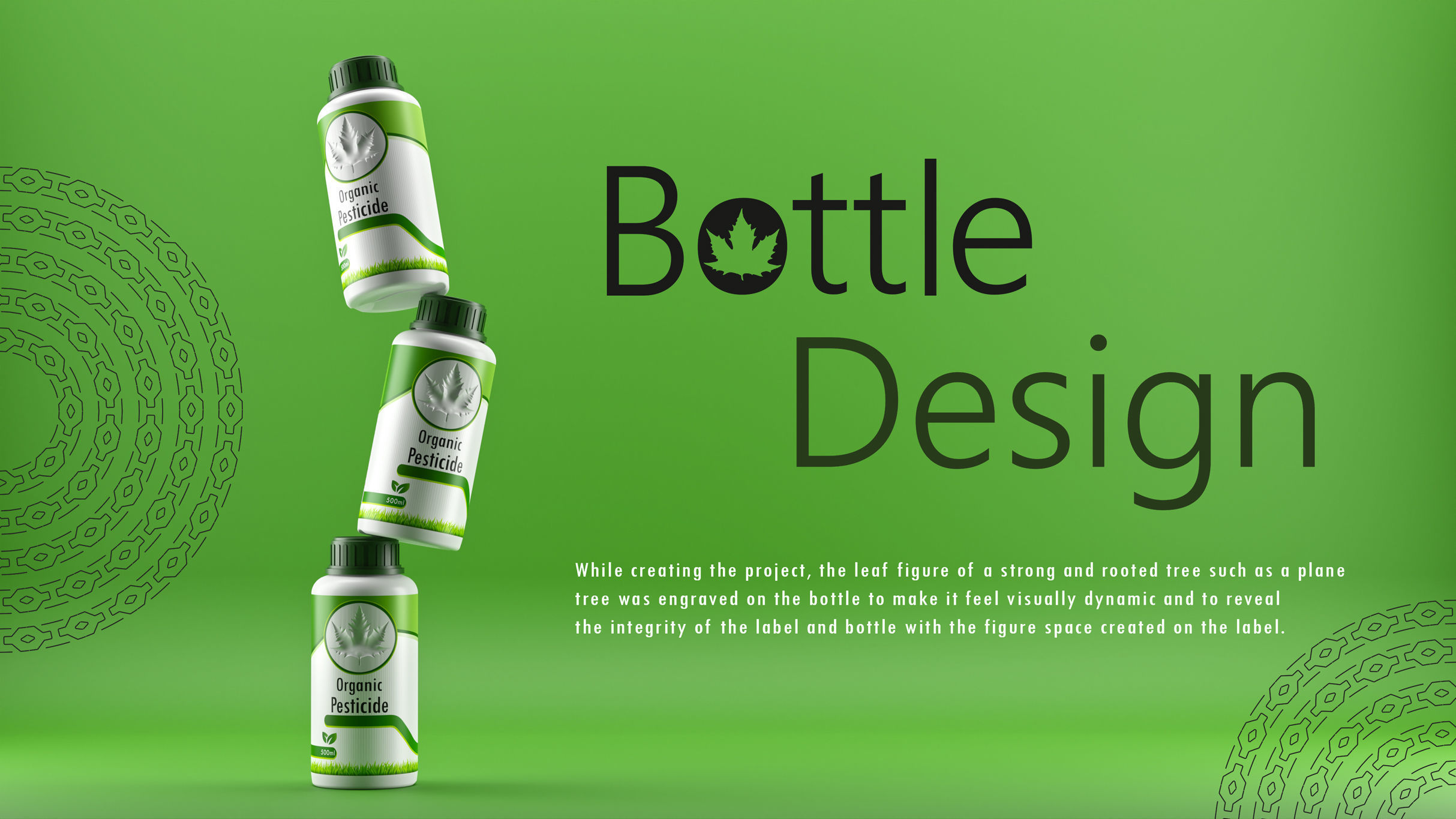 500ml pesticide bottle design 3D model_2