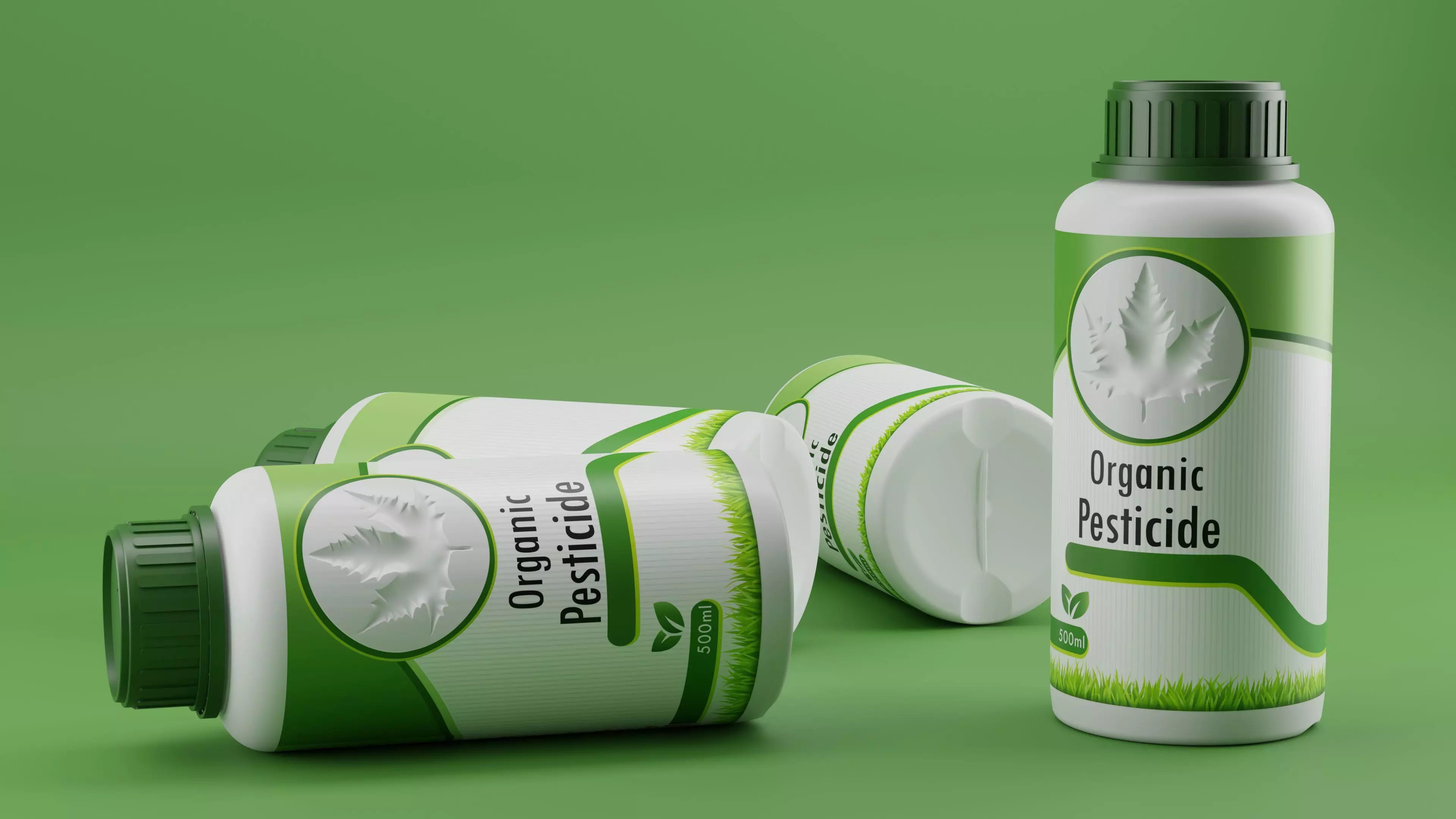 500ml pesticide bottle design 3D model_0