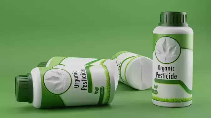 500ml pesticide bottle design 3D model