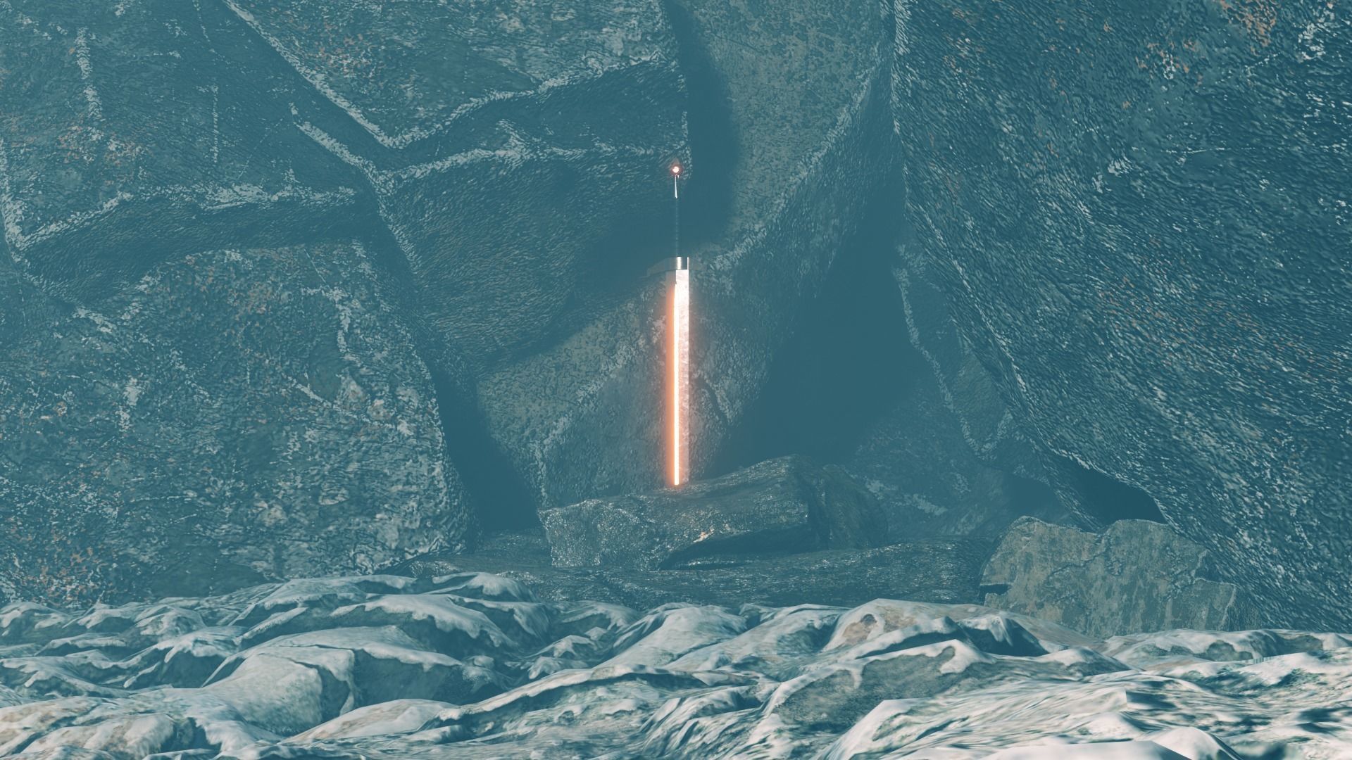 Arthurs sword Low-poly 3D model_4