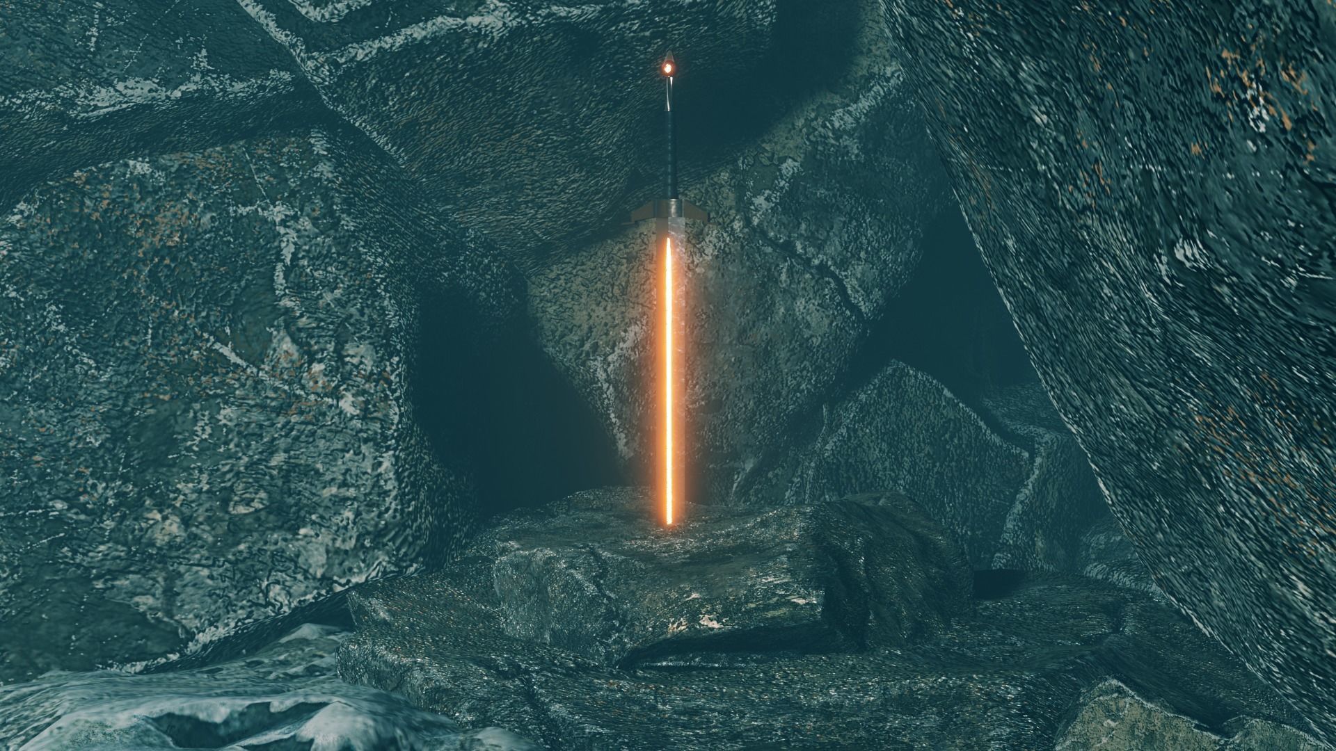 Arthurs sword Low-poly 3D model_1