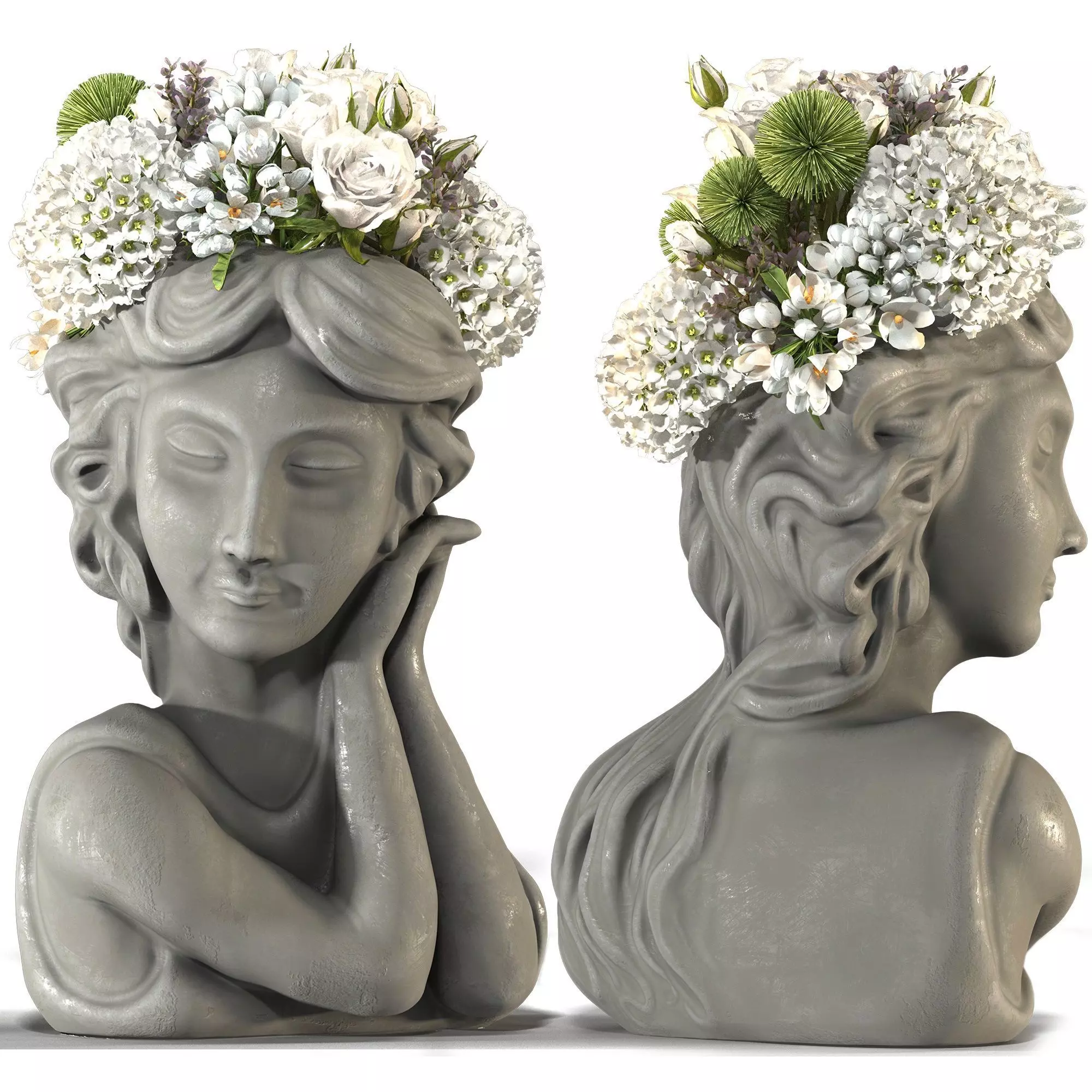 Face Vase decoration 4 3D model_0