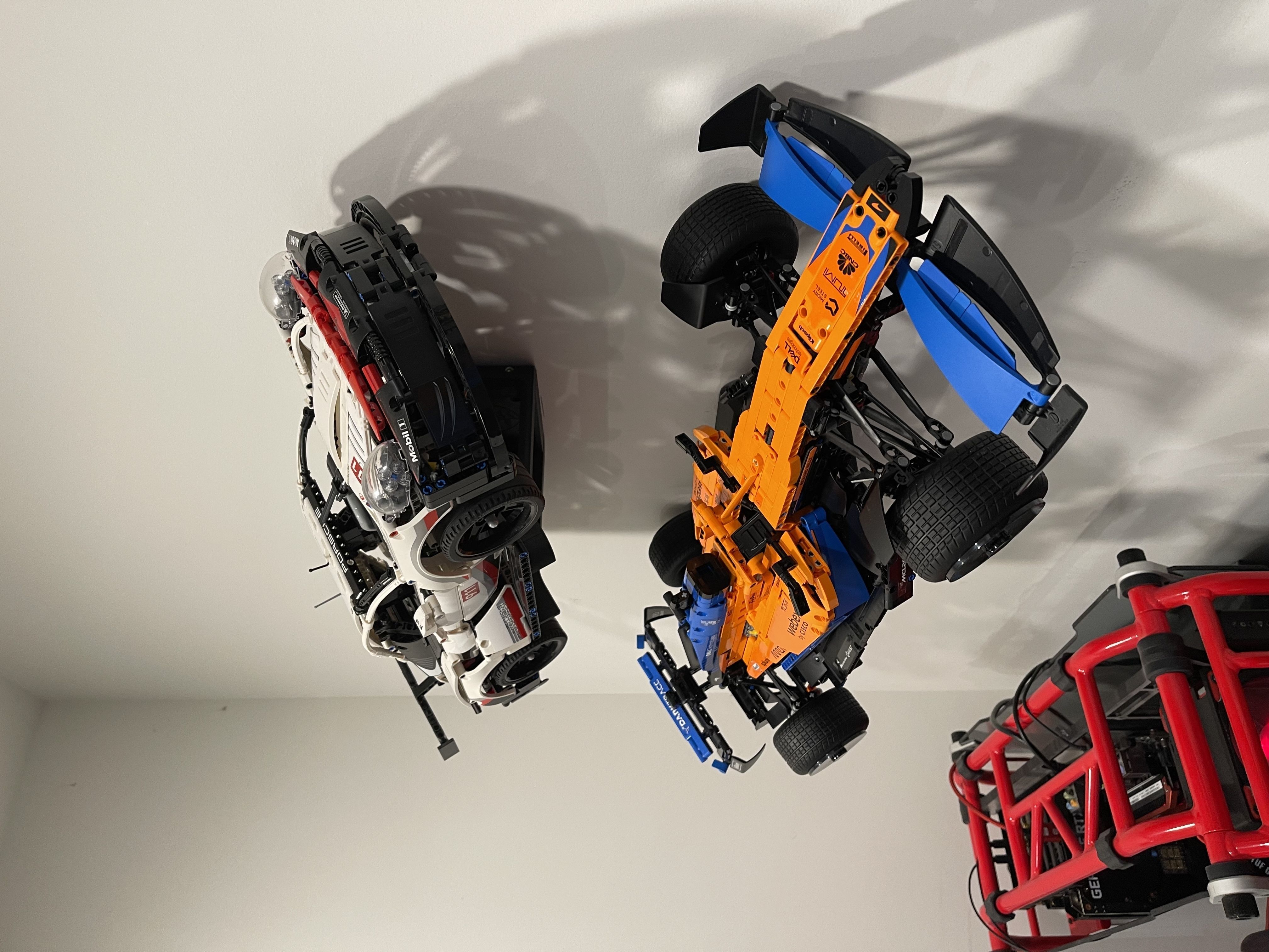 Porsche RSR Lego wall mount 3D print model_2