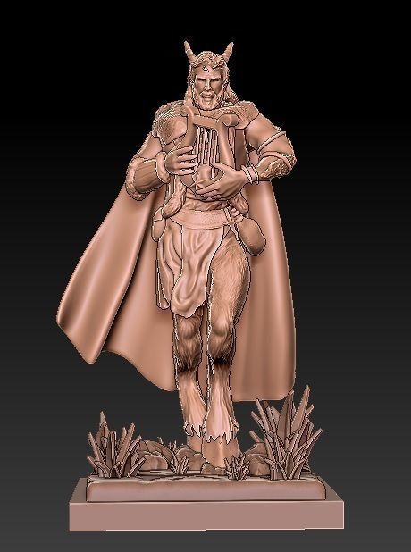 Miniature Set viking statue 3D print model_2