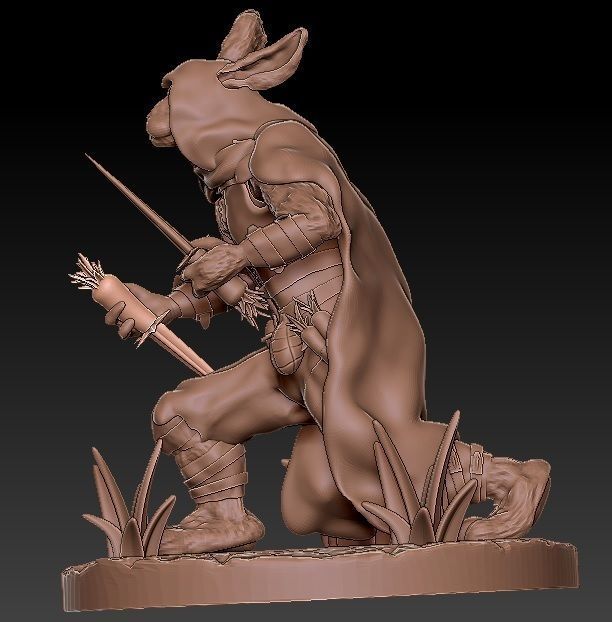 Miniature Set viking statue 3D print model_6