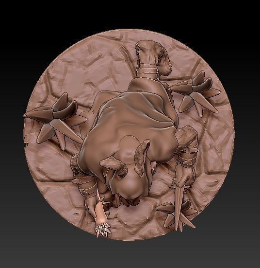 Miniature Set viking statue 3D print model_7