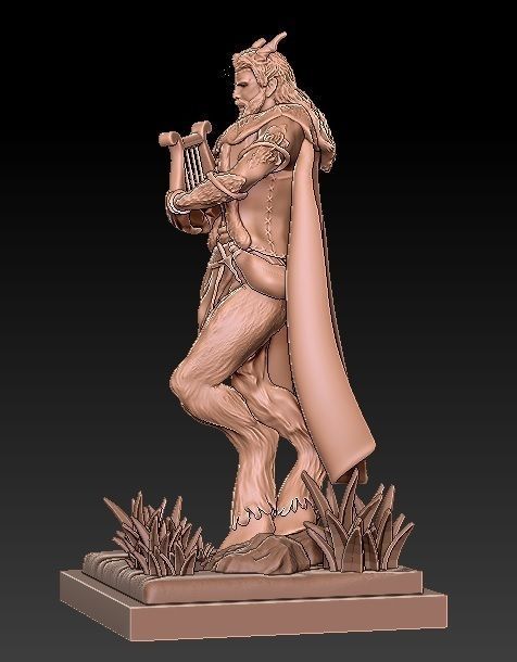 Miniature Set viking statue 3D print model_12