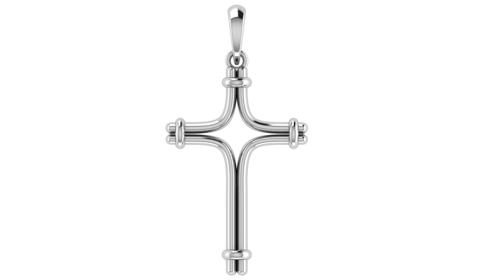 CROSS PENDANT CR88 3D print model_4