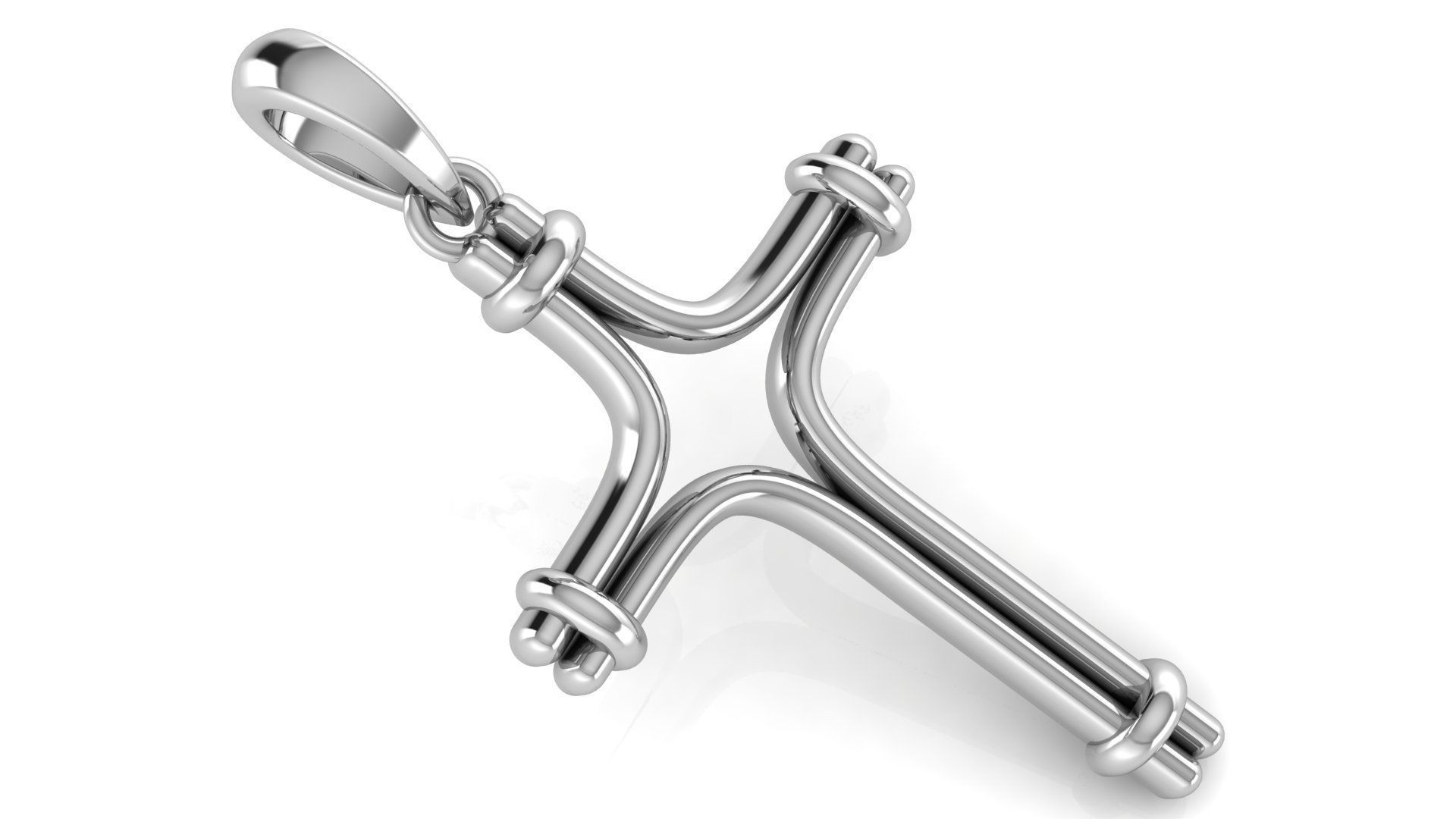 CROSS PENDANT CR88 3D print model_1