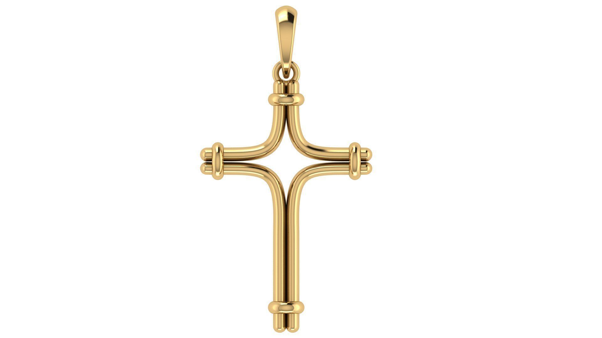 CROSS PENDANT CR88 3D print model_5