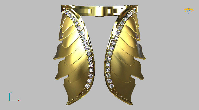 Angel Ring 3D print model_8