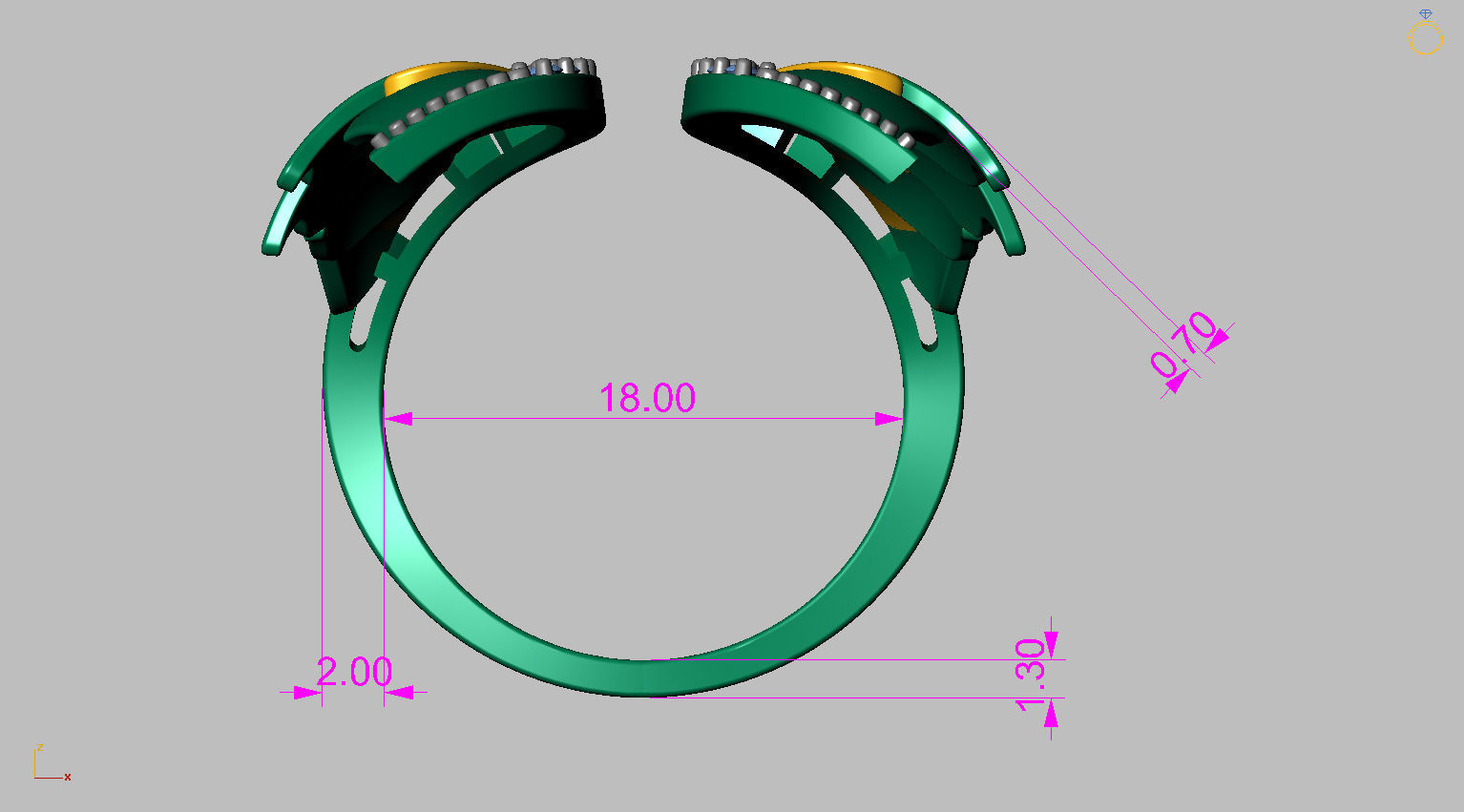 Angel Ring 3D print model_13