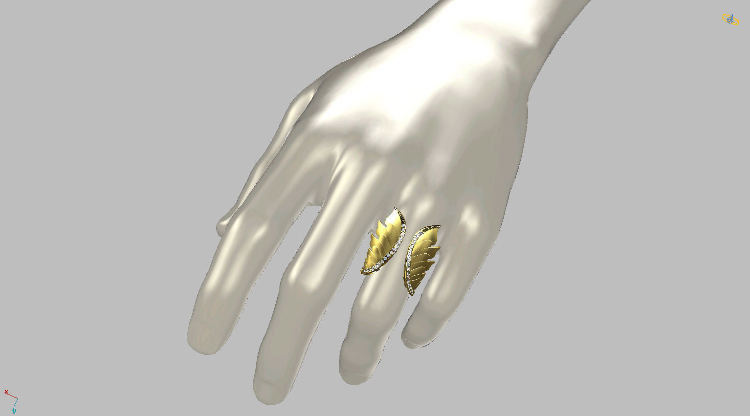 Angel Ring 3D print model_3