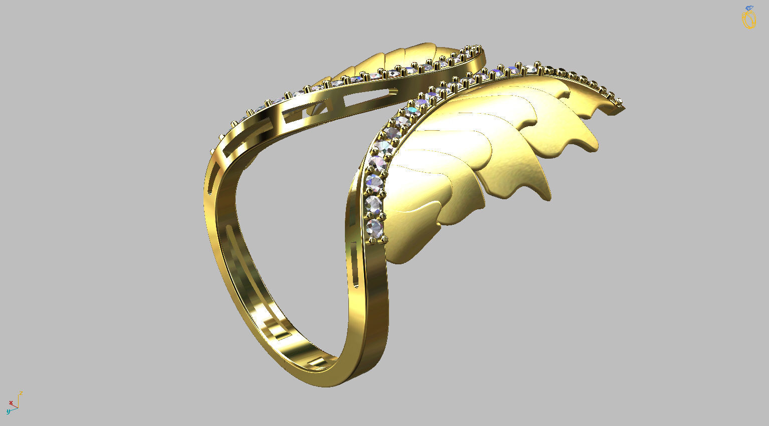 Angel Ring 3D print model_4