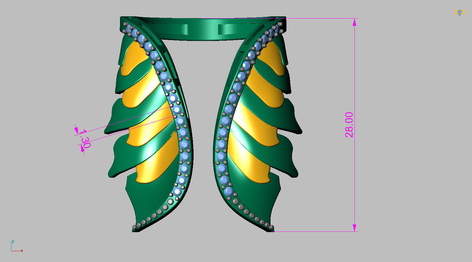 Angel Ring 3D print model_14