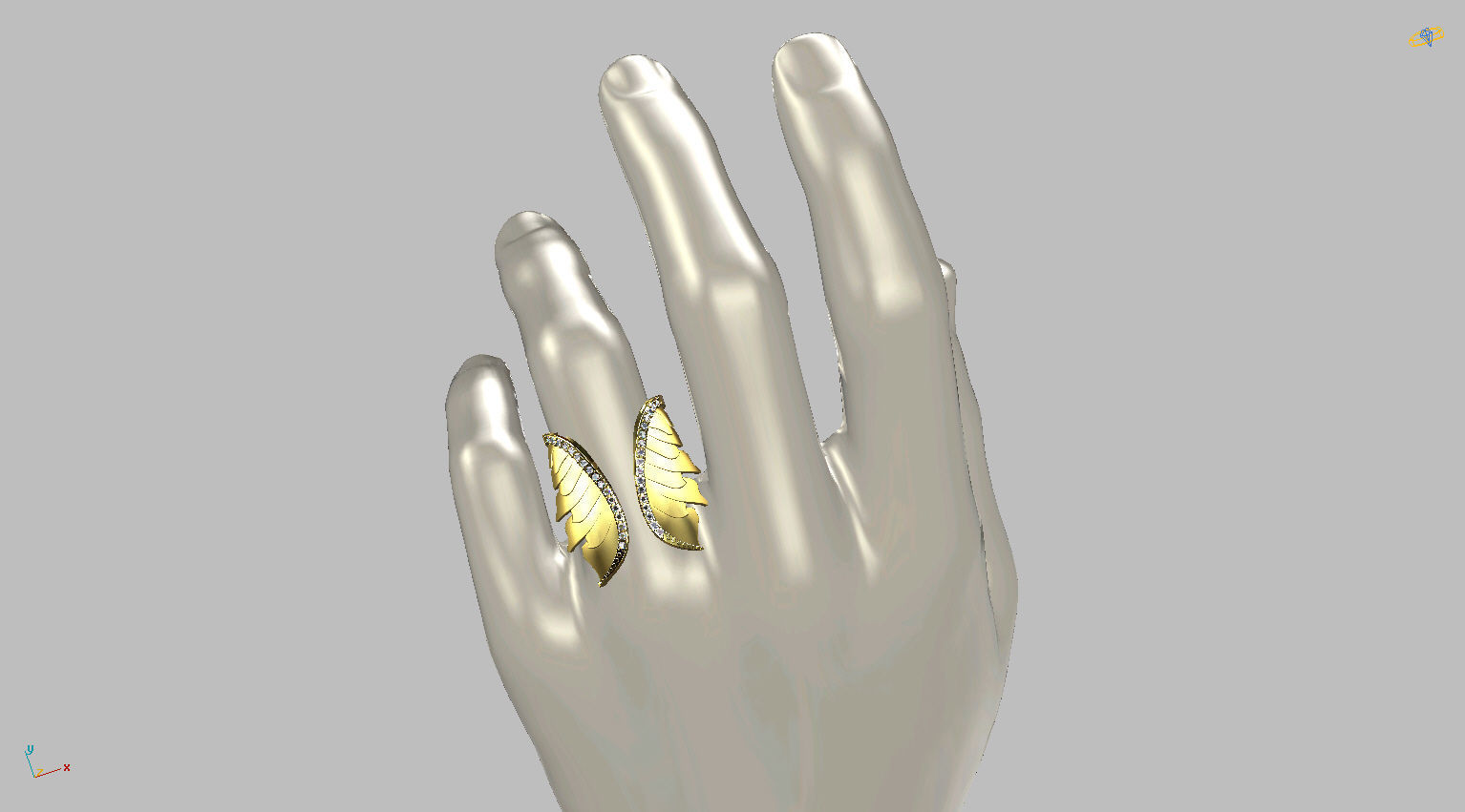 Angel Ring 3D print model_6