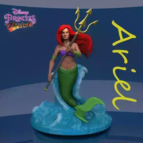 Ariel - WARRIOR PRINCESSES 3D print model