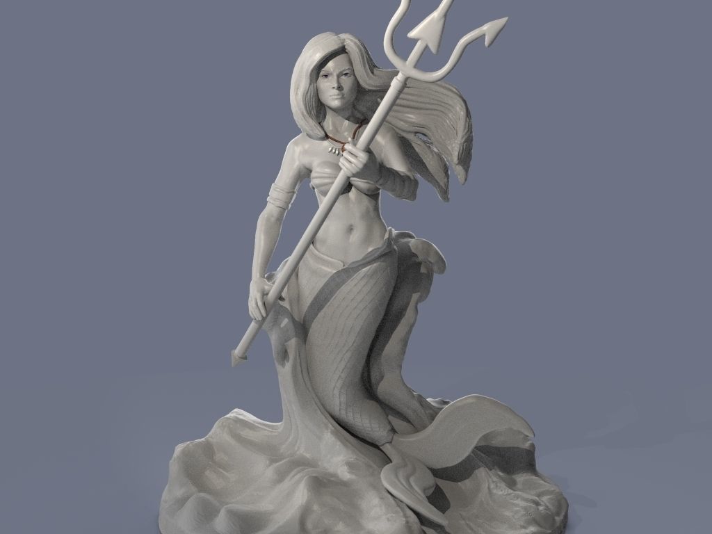 Ariel - WARRIOR PRINCESSES 3D print model_6