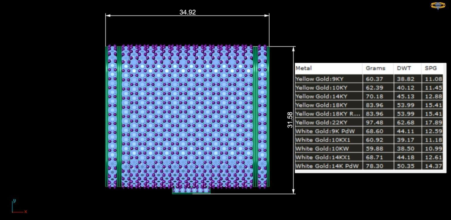 30MM Cuban Lock Chain System Full Iced 3D print model_12