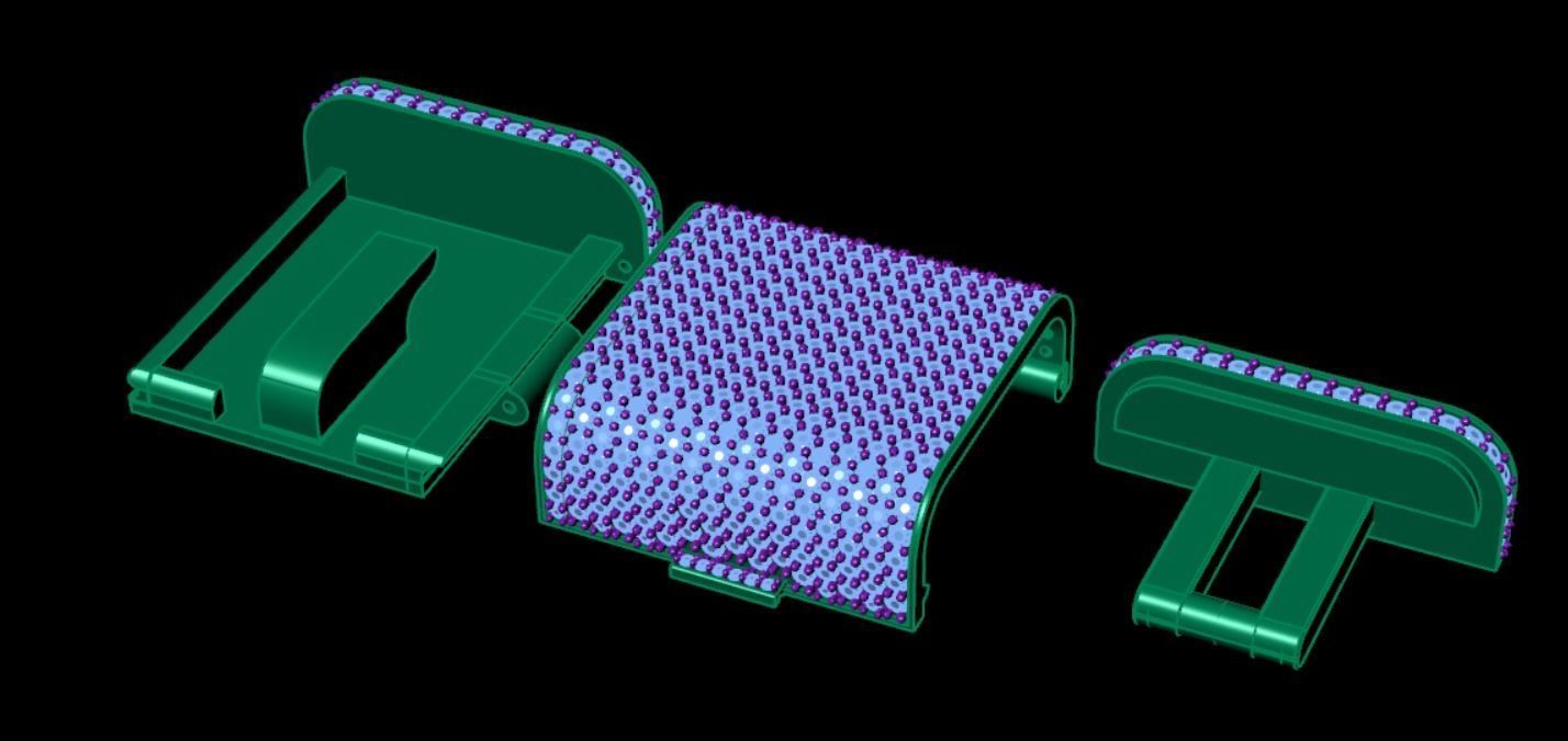 30MM Cuban Lock Chain System Full Iced 3D print model_10