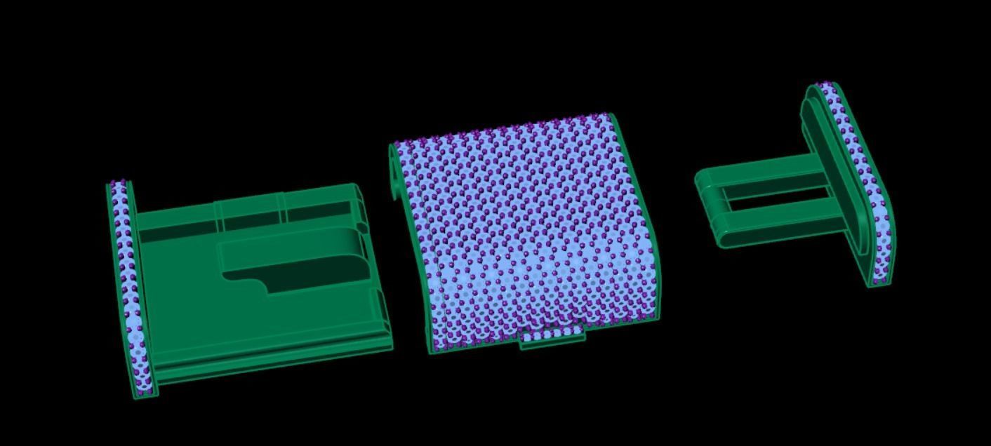 30MM Cuban Lock Chain System Full Iced 3D print model_7