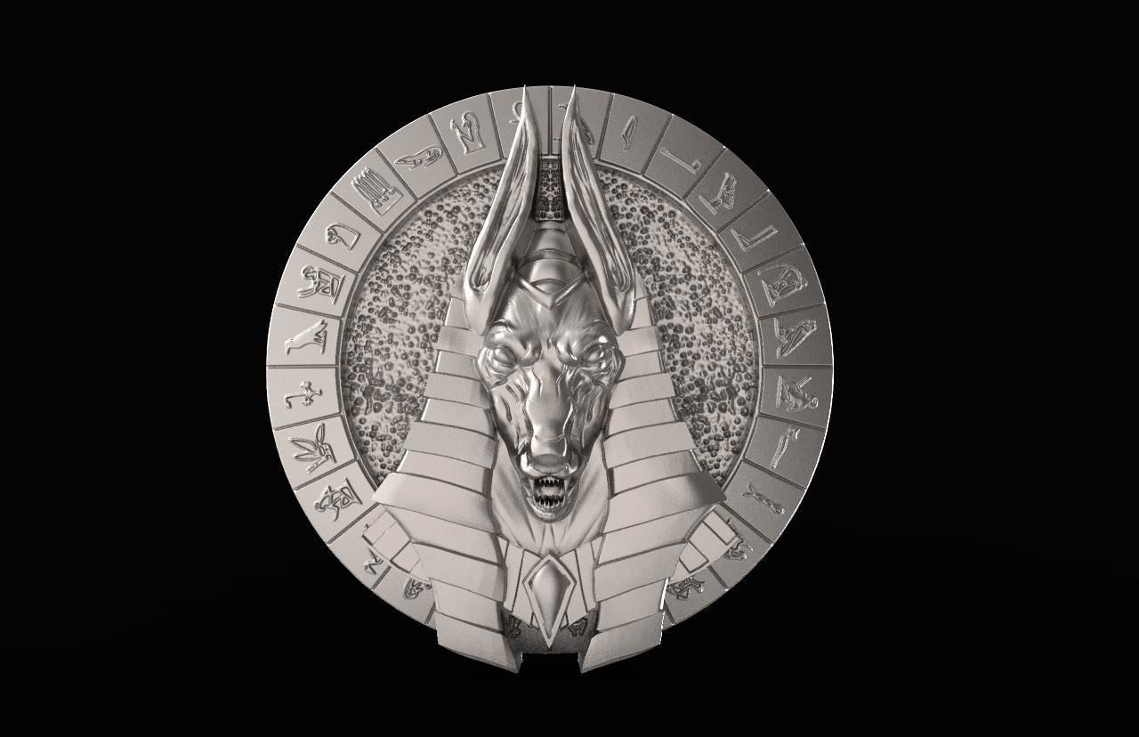 Anubis pendant 3 3D print model_4