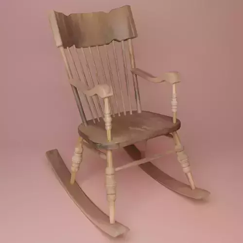 rocking chair cartoonish style